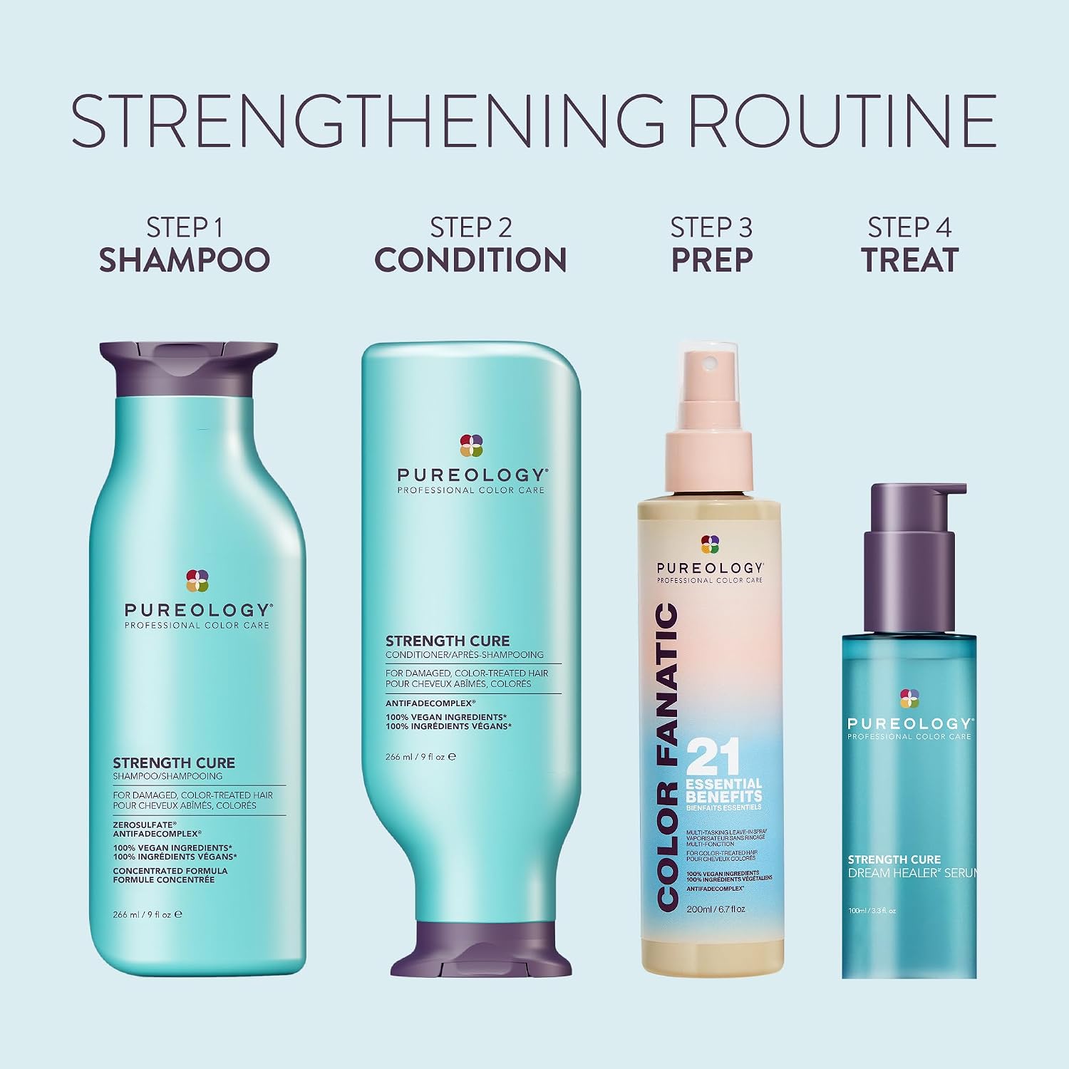 Pureology Strength Cure Shampoo – Repairs Hair & Seals Split Ends