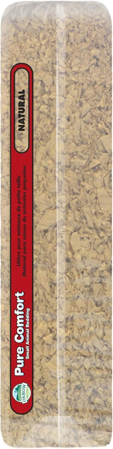Oxbow Small Animal Bedding, Hamster, Guinea Pig, Rabbit, White, USA, 36 L | Pure Comfort, Hamster Bedding, Guinea Pig Bedding, Low Dust, Virgin Paper, Litter Box, Bunny, Rats, Gerbils, Chinchillas