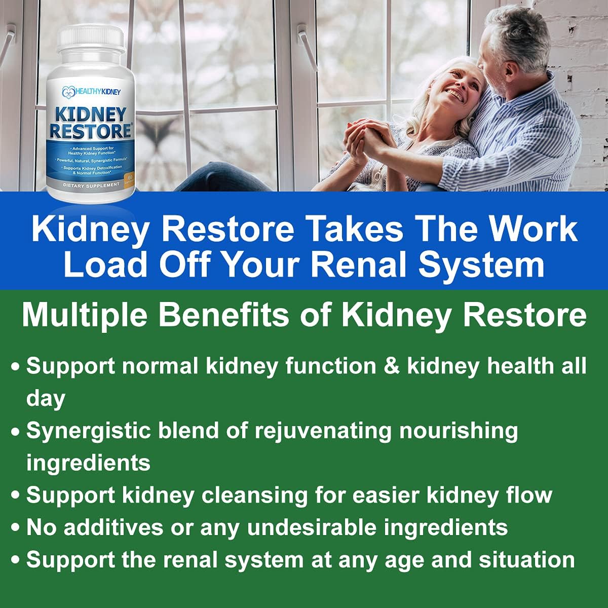 3 Pack Natural Kidney Cleanse to Support Kidney Function and Detox, Advanced Formula Can Help Boost Kidney Health, Daily Health Supplement Pills