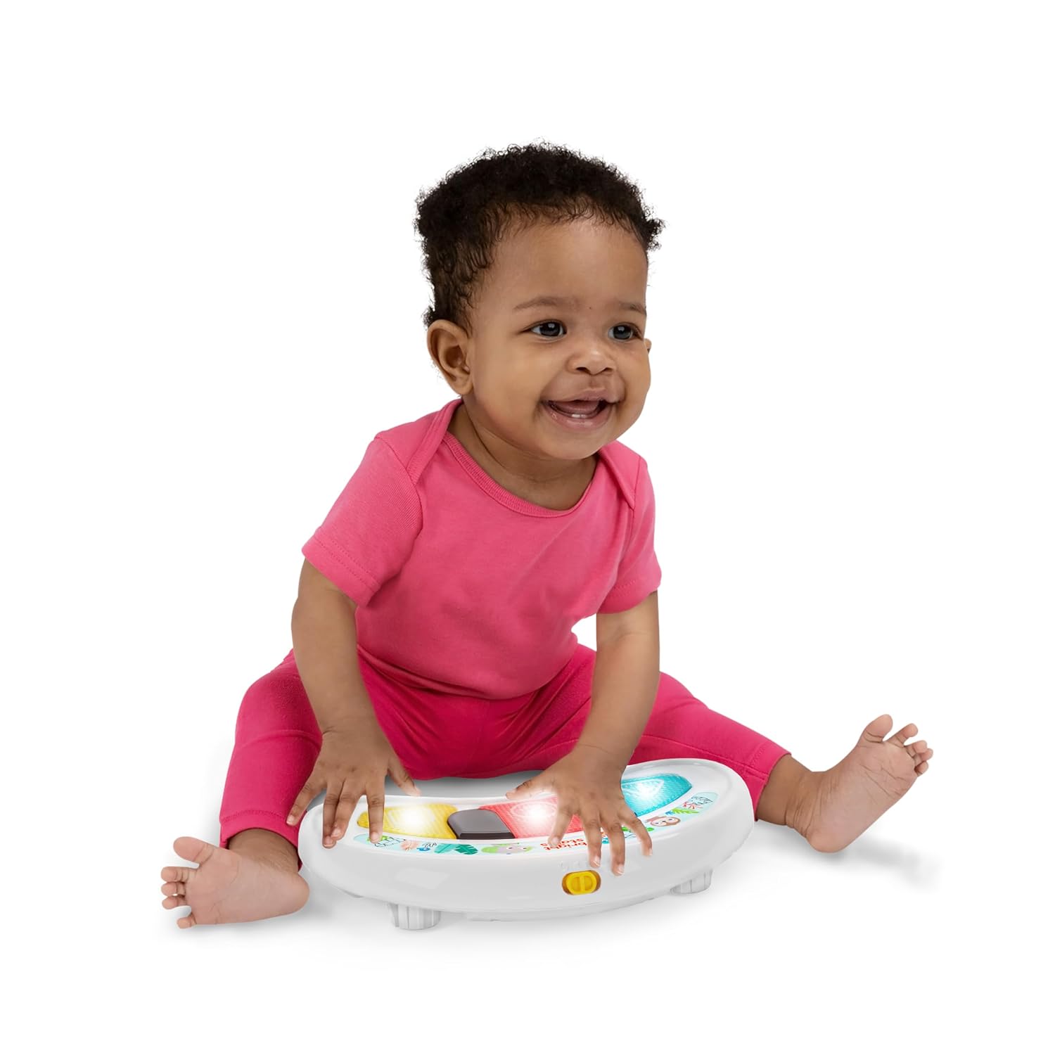 Bright Starts JuneBerry Walk-A-Bout Baby Walker and Entertainer, with Easy Fold Frame for Storage, Ages 6 Months +