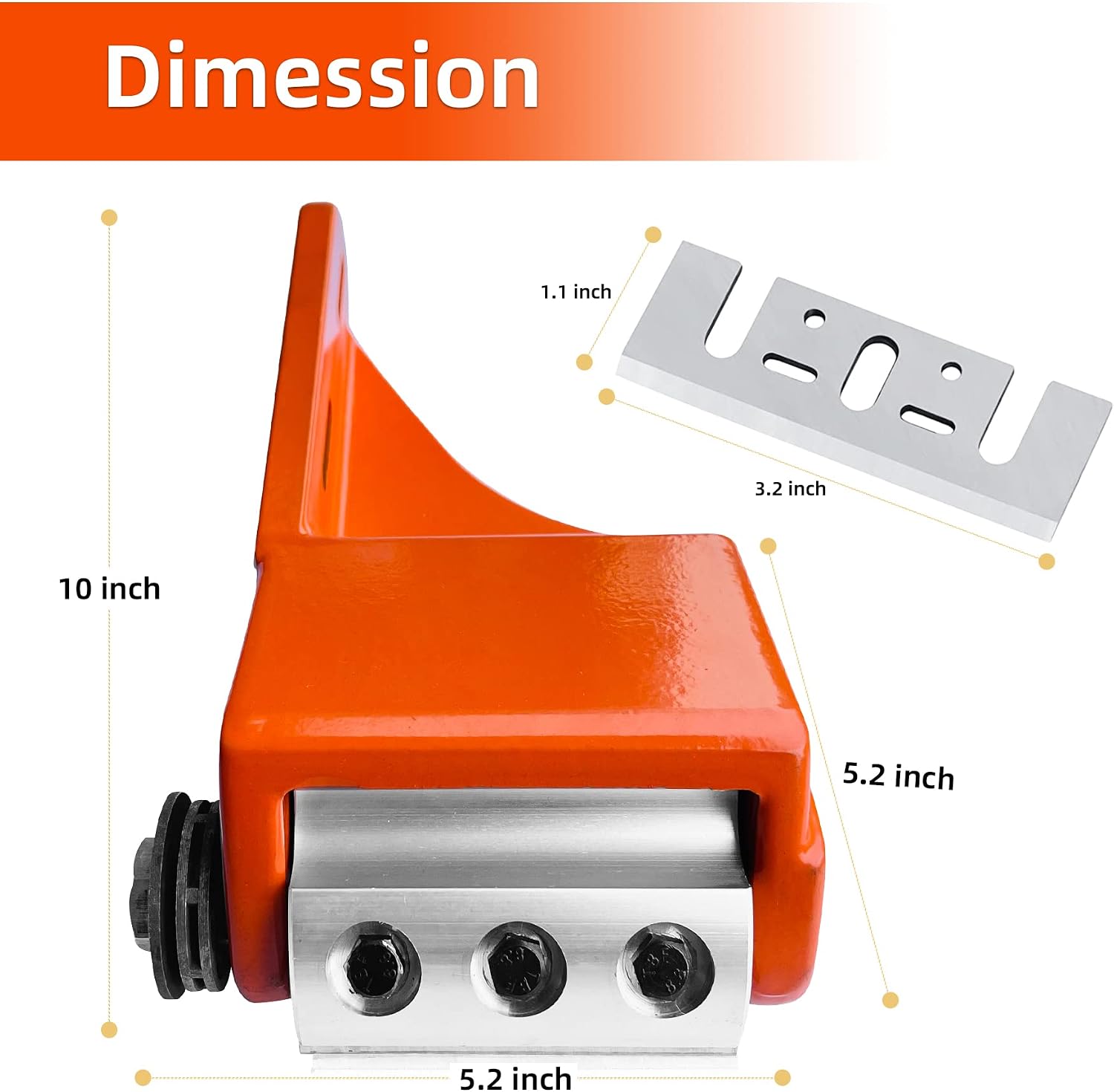 Log Peeler,Log Debarking Tool,Chainsaw Attachment for Wood Debarking,Chainsaw Accessories,Timber Framing Tool,Factory Outlet (Orange)