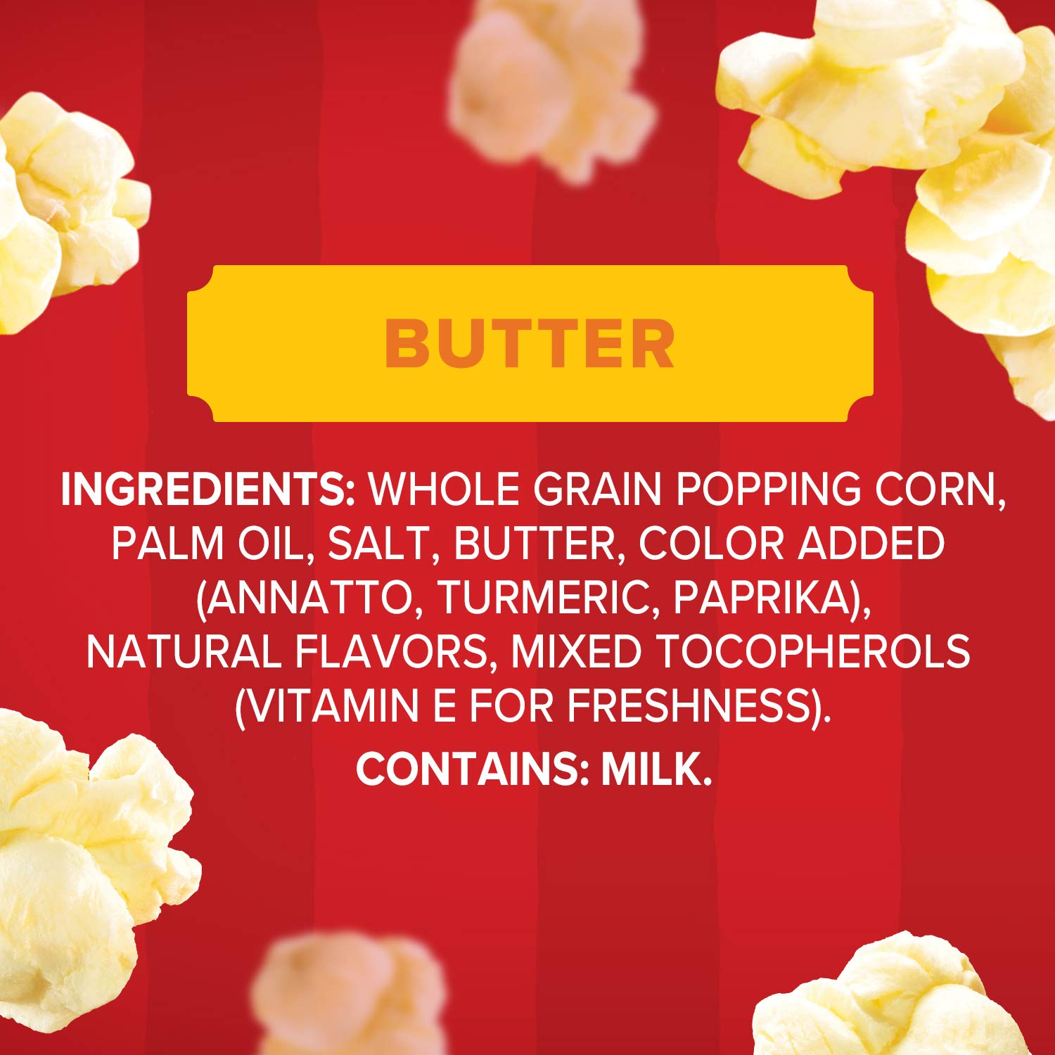 Orville Redenbacher's Movie Theater Butter Microwave Popcorn, 3.29 Ounce Classic Bag, 24-Count