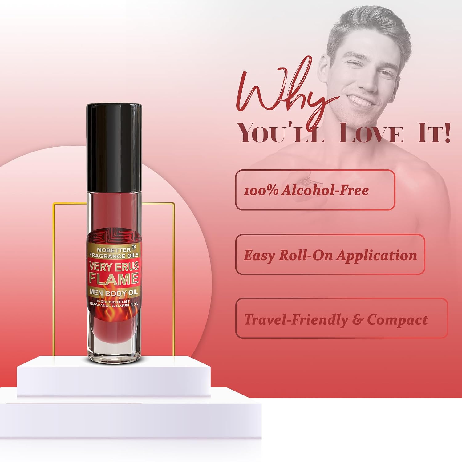 MOBETTER FRAGRANCE OILS Very Erus Flame Men Body Oil