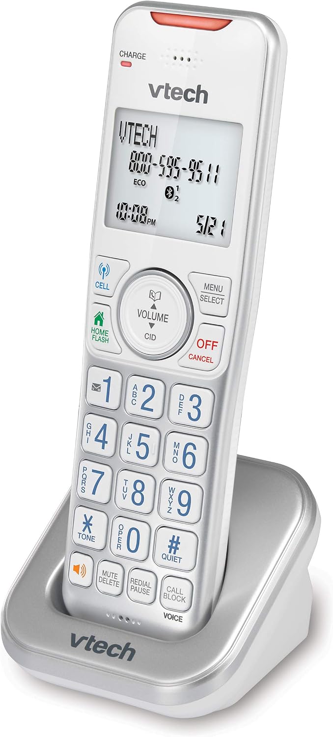 VTech VS112-27 2 Handset Cordless Phone with Answering Machine, Call Blocking, Caller ID, Intercom and Connect to Cell