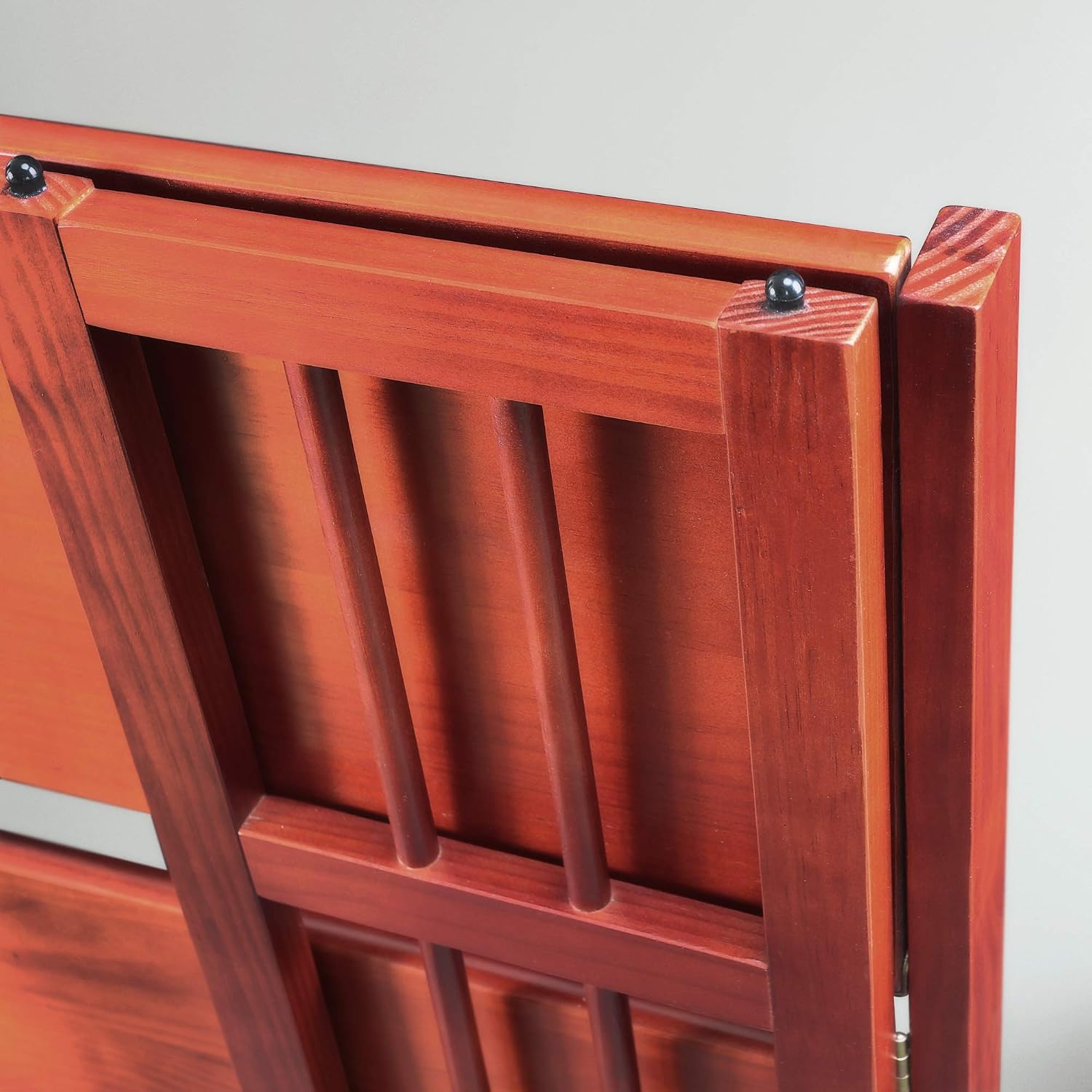 Casual Home 3-Shelf Folding Stackable Bookcase (27.5" Wide)-Walnut
