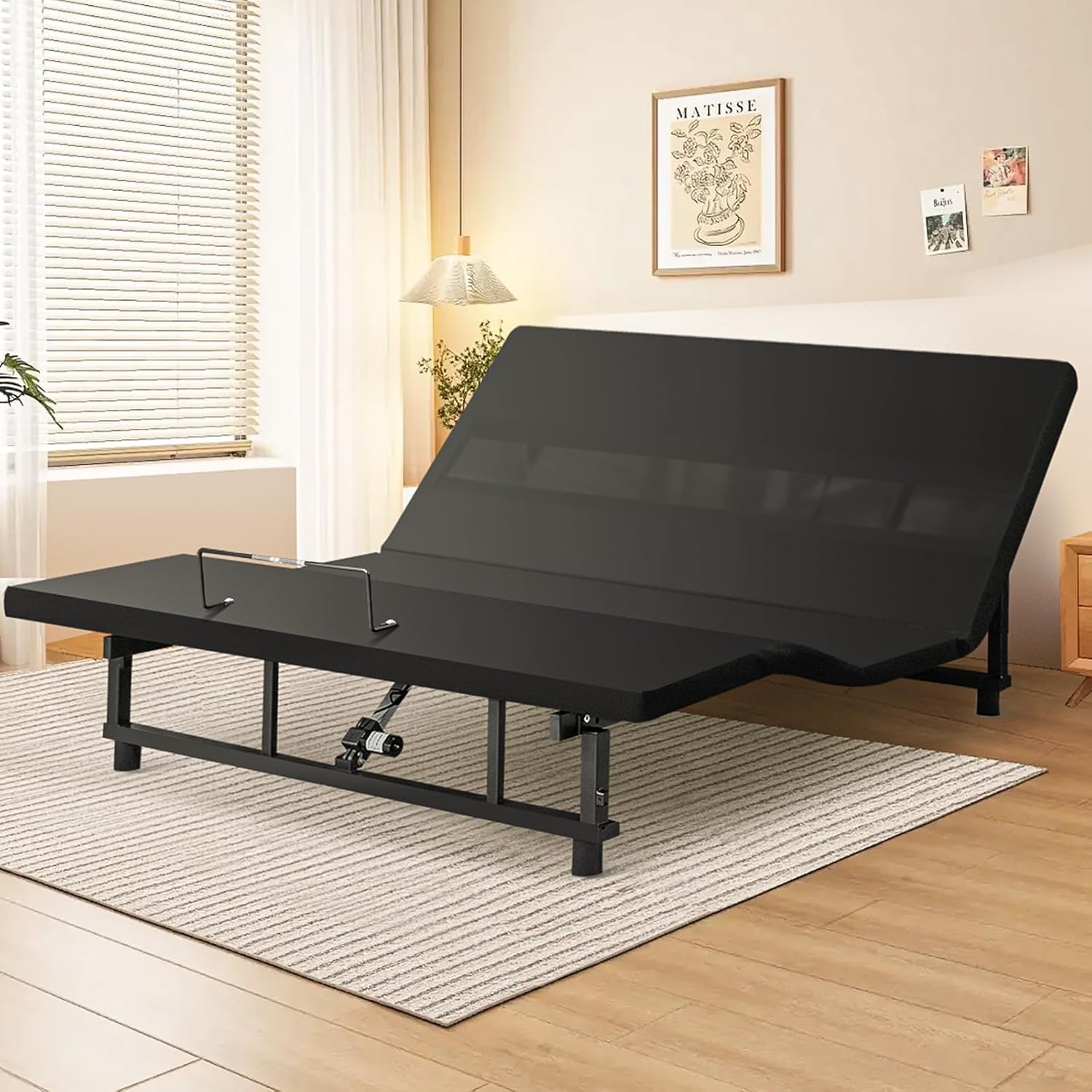 Mixcous King Adjustable Bed Frame with Zero Gravity Heavy Duty 750 lbs | Zero Gravity Anti-Snore Mode, Head & Foot Incline, Wireless Remote Control, Easy Assembly, Heavy Duty Frame