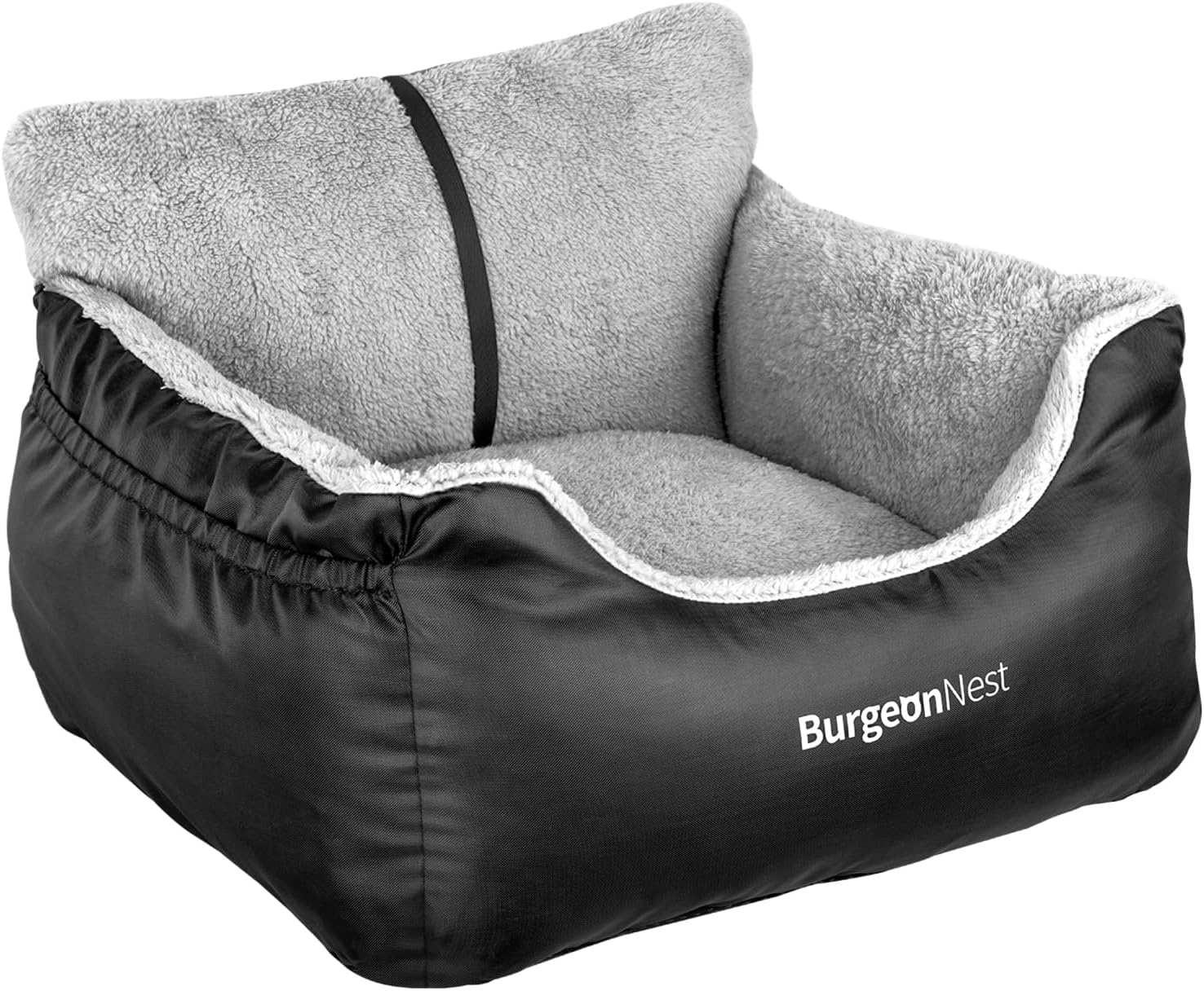 BurgeonNest Dog Car Seat for Small Dogs & Cats Under 25 lbs,Black