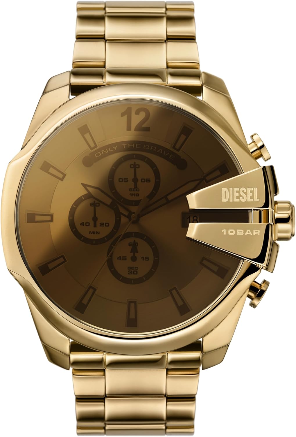 Diesel Mega Chief Watch for Men, Chronograph Men's Watch