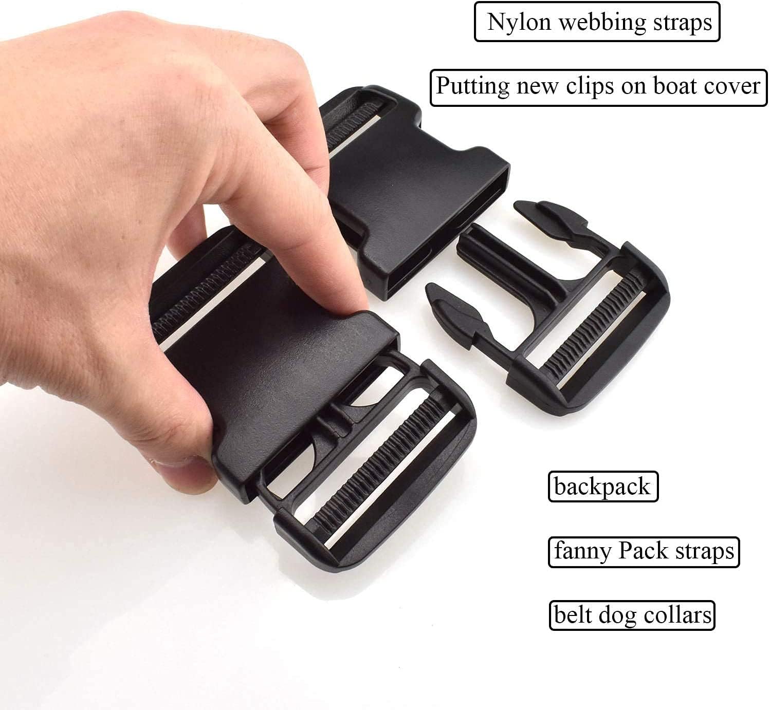 Buckle 1" Wide Inside, Quick Side Release Buckle for 1 inch/25mm Webbing Straps