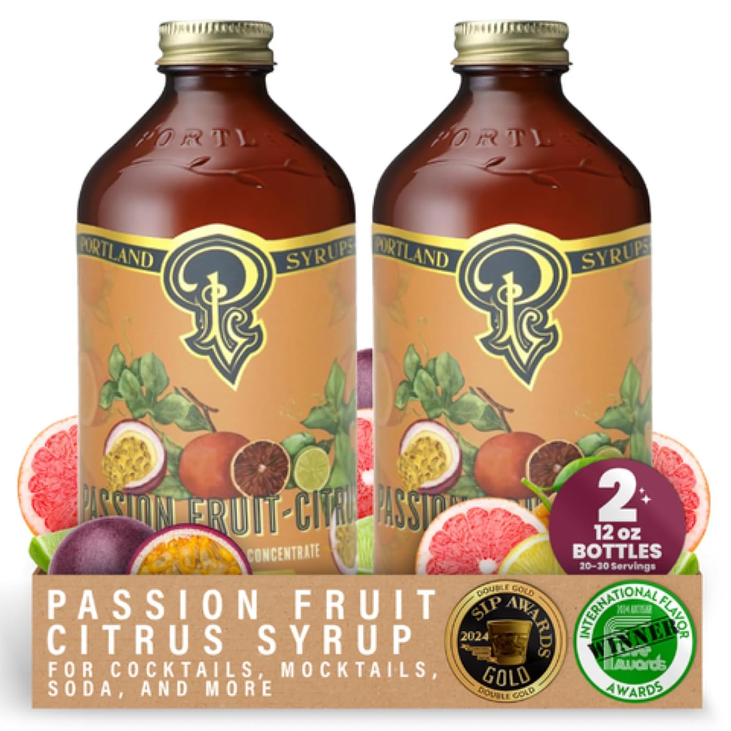 Portland Syrups Marionberry Syrup for Cocktails, 12 oz, 12 Servings