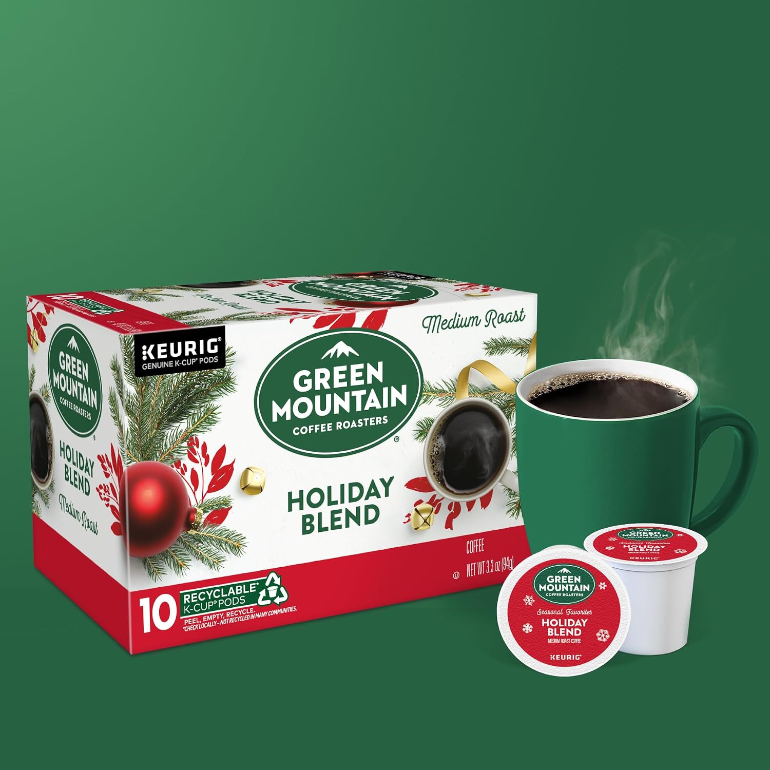 Green Mountain Coffee Nantucket Blend Keurig Single-Serve K-Cup Pods, Medium Roast Coffee, 96 Count