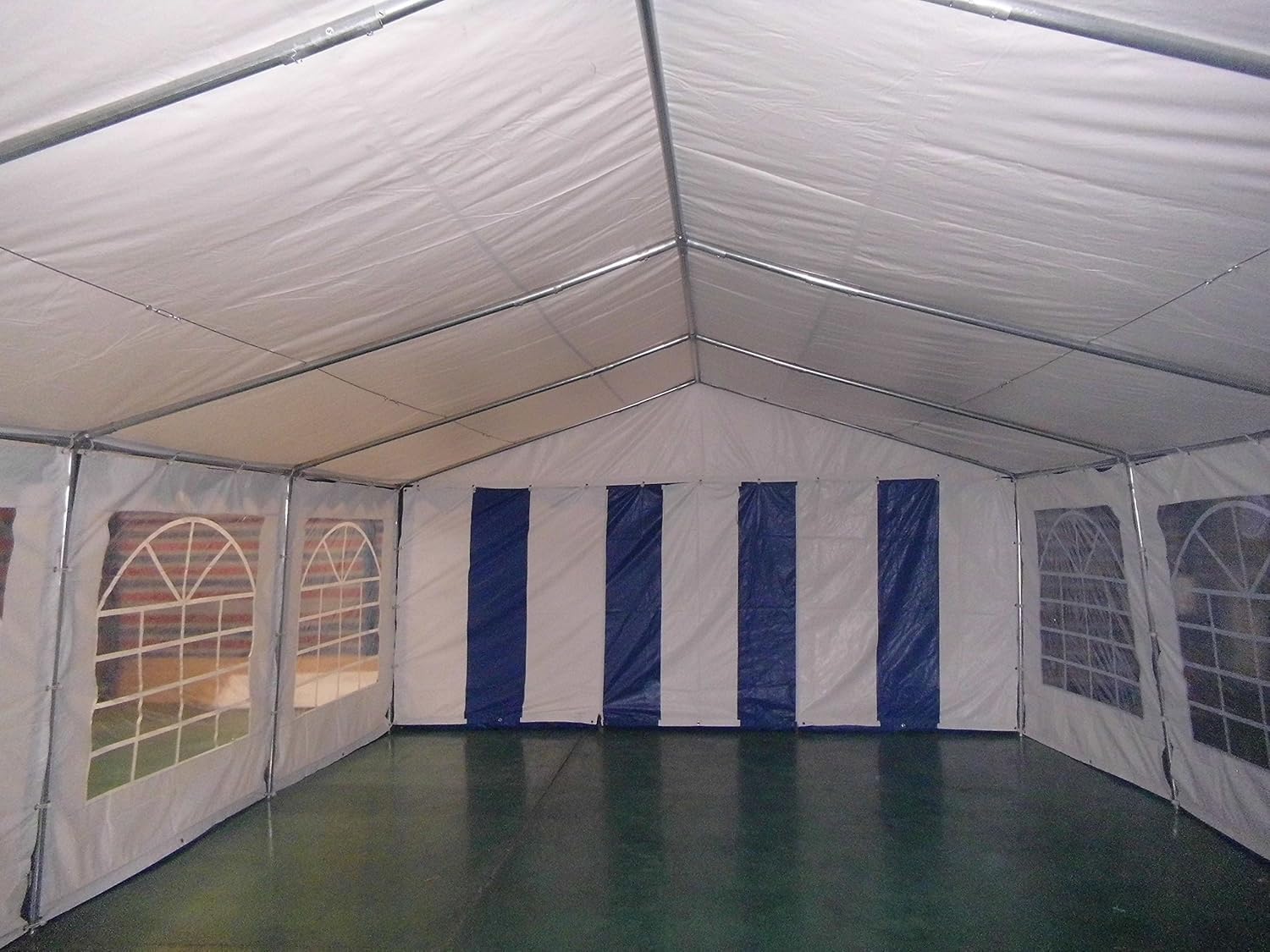 AMERICAN PHOENIX Party Tent 20x20 ft Heavy Duty Canopy Shelter for Wedding Event Fair with Fire Retardant Roof with Sidewalls and Windows White (20x20 - PE)