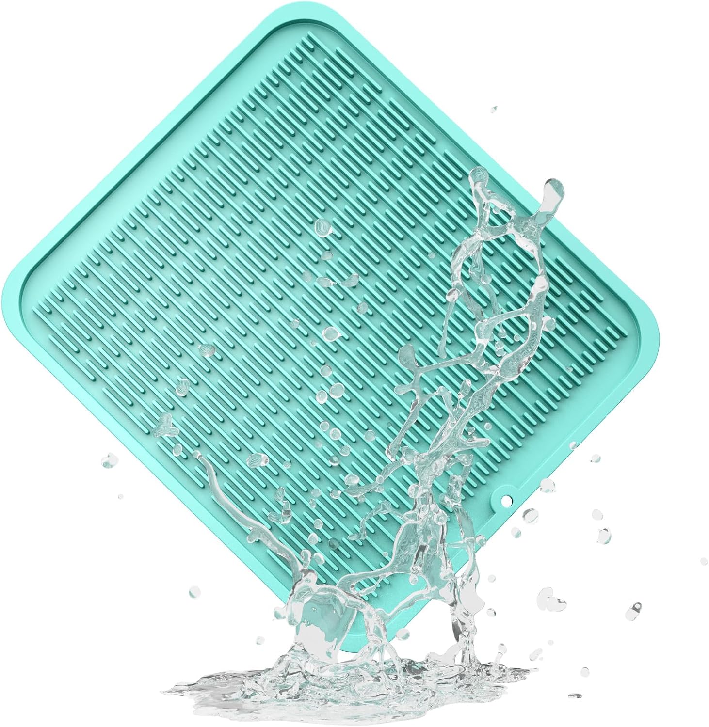 ZLR Silicone Dish Drying Mat for Kitchen Counter, Eco-Friendly Fast Dry Dish Mat, Easy Clean Multi Usage Drying Matt, Heat Resistant Trivet