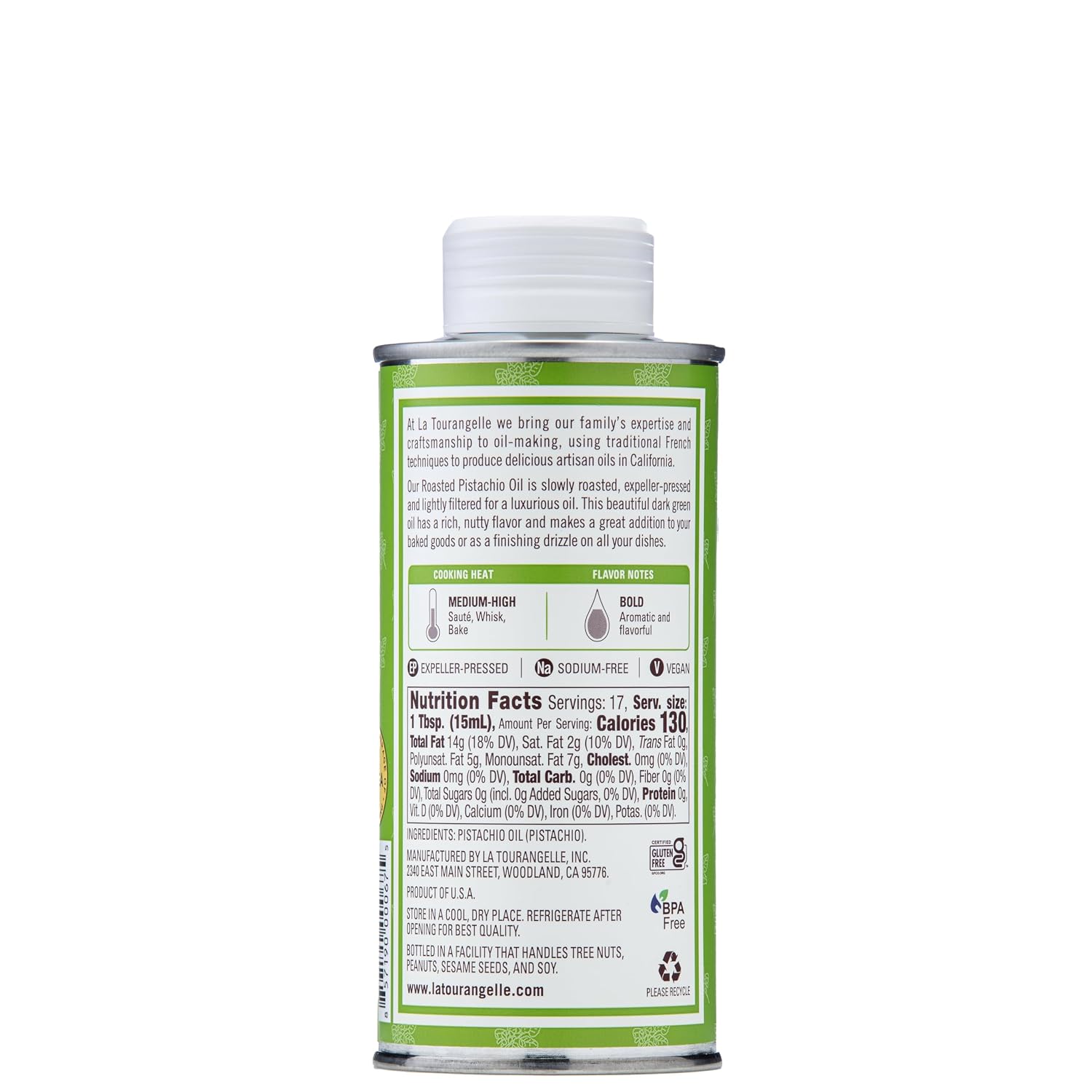 La Tourangelle Toasted Pumpkin Seed Oil, for Cooking, Dressings, 8.45 fl oz | Made Using Traditional Styrian Techniques, Great for Pastas and Spreads, Health and Beauty Oil, Gluten Free, Non-GMO