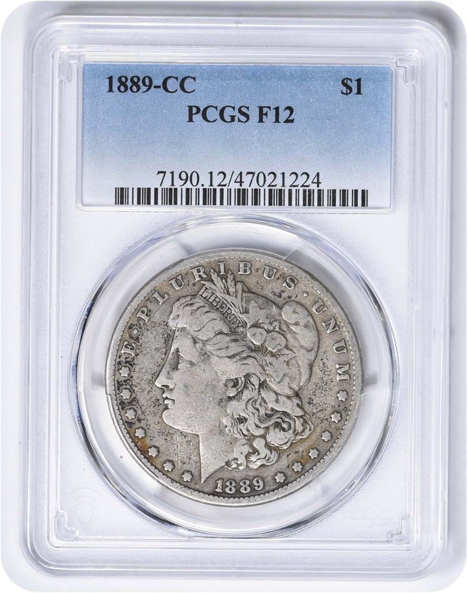 1889 CC Morgan Dollar PCGS F12