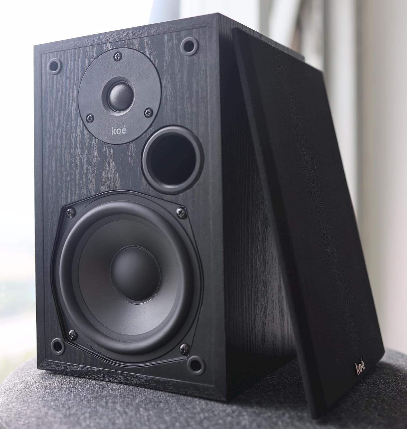 Audio Express Koe’ B102 – 100 Watt Home Theater, Passive Bookshelf Speakers (Pair) Hi-Res Audio, Excellent Response, HiFi, Satellites