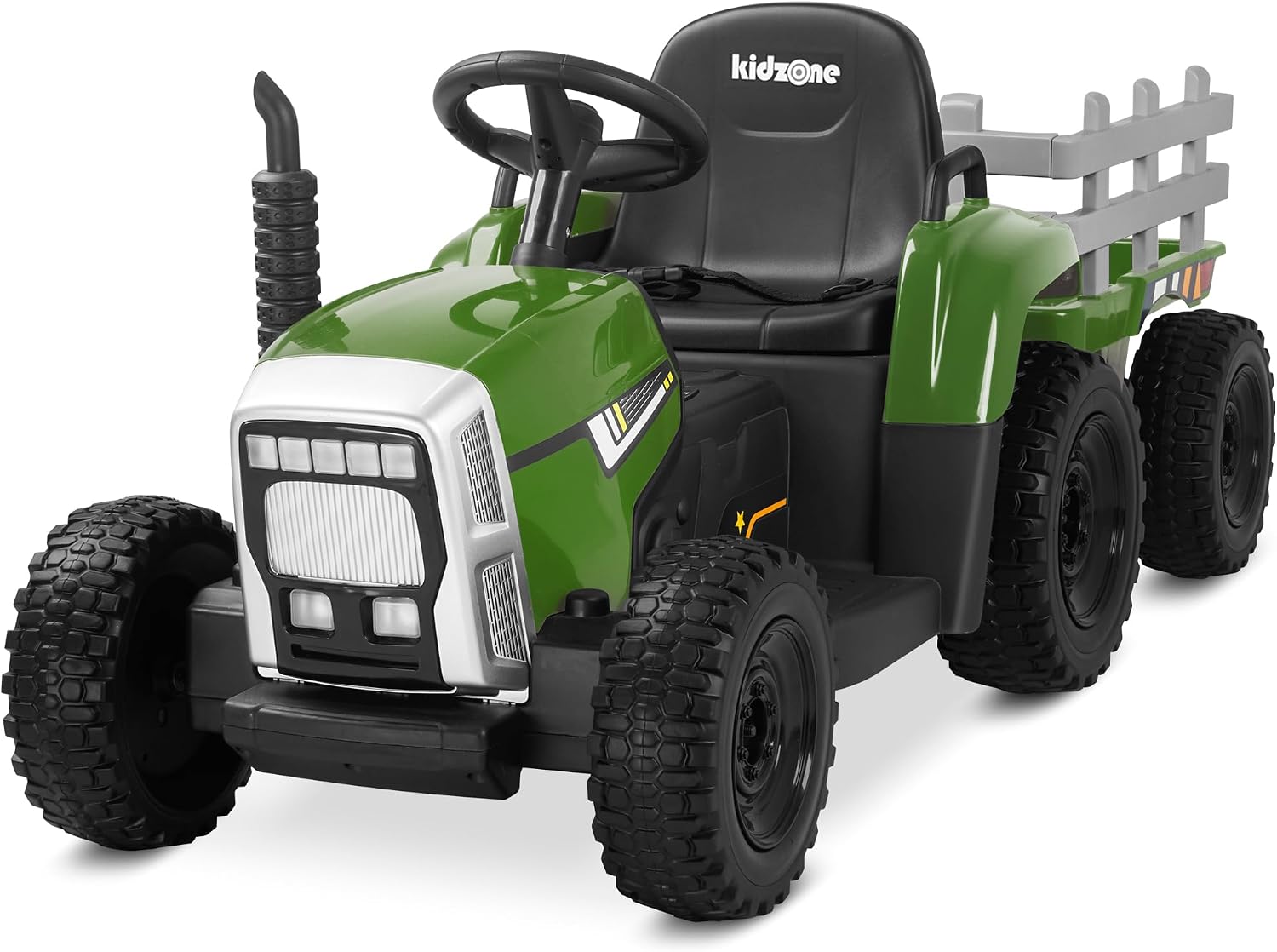 Kidzone 12V 7Ah Premium Electric Tractor Ride On Toy, Green