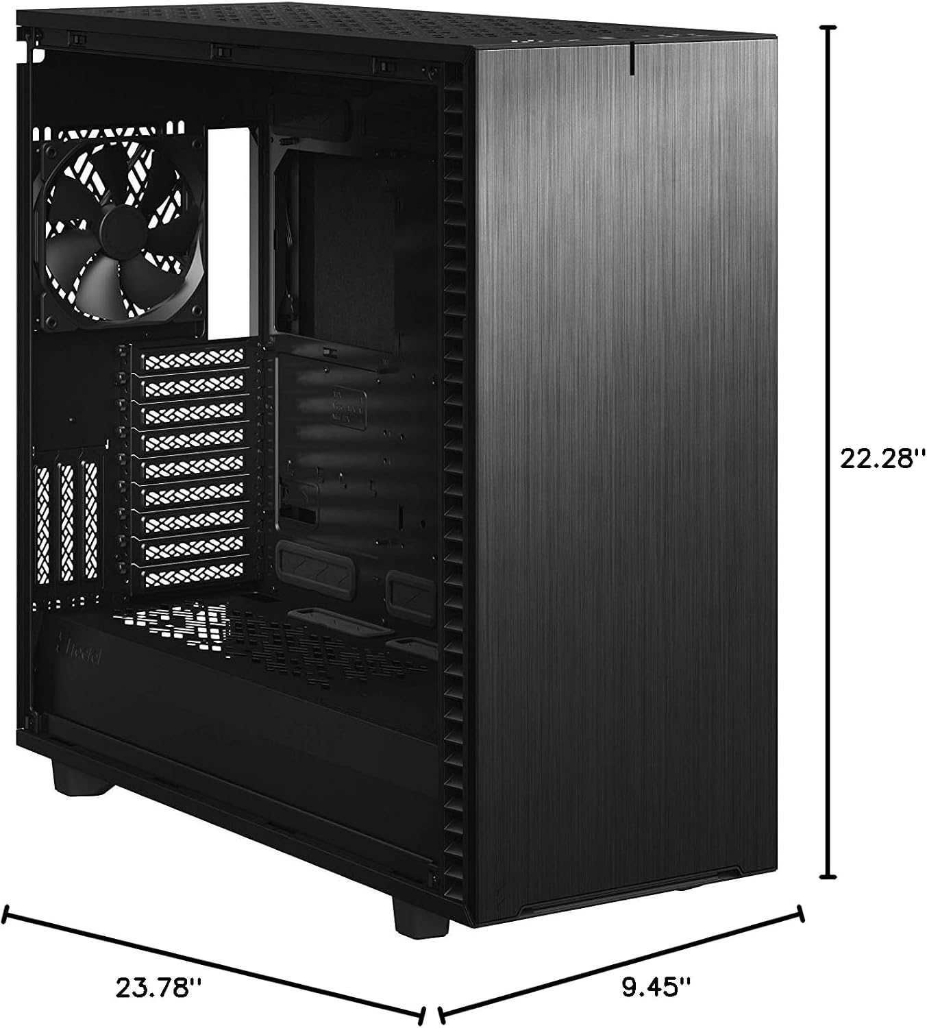 Fractal Design Define 7 XL Black Solid Brushed Aluminum/Steel E-ATX Silent Modular Full Tower Computer Case