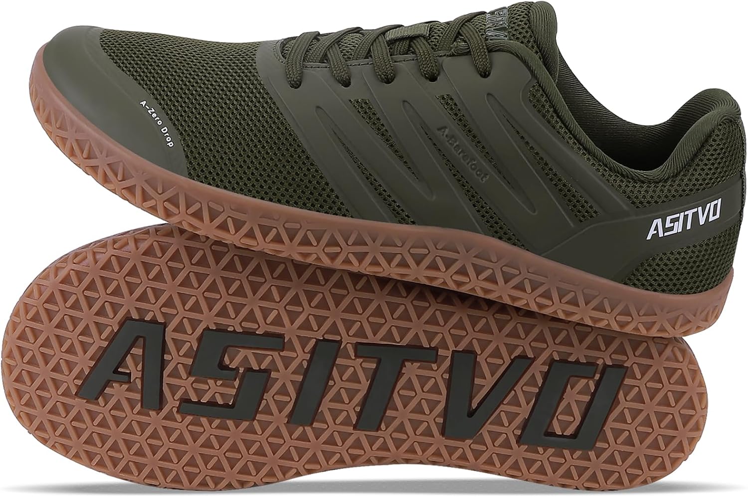 ASITVO Wide Men's Barefoot Zero Drop Sole Minimalist Sneakers Walking Shoes | Width Toe Box Cross Trainer Gym TPU Toe No-Sew Upper Grounding