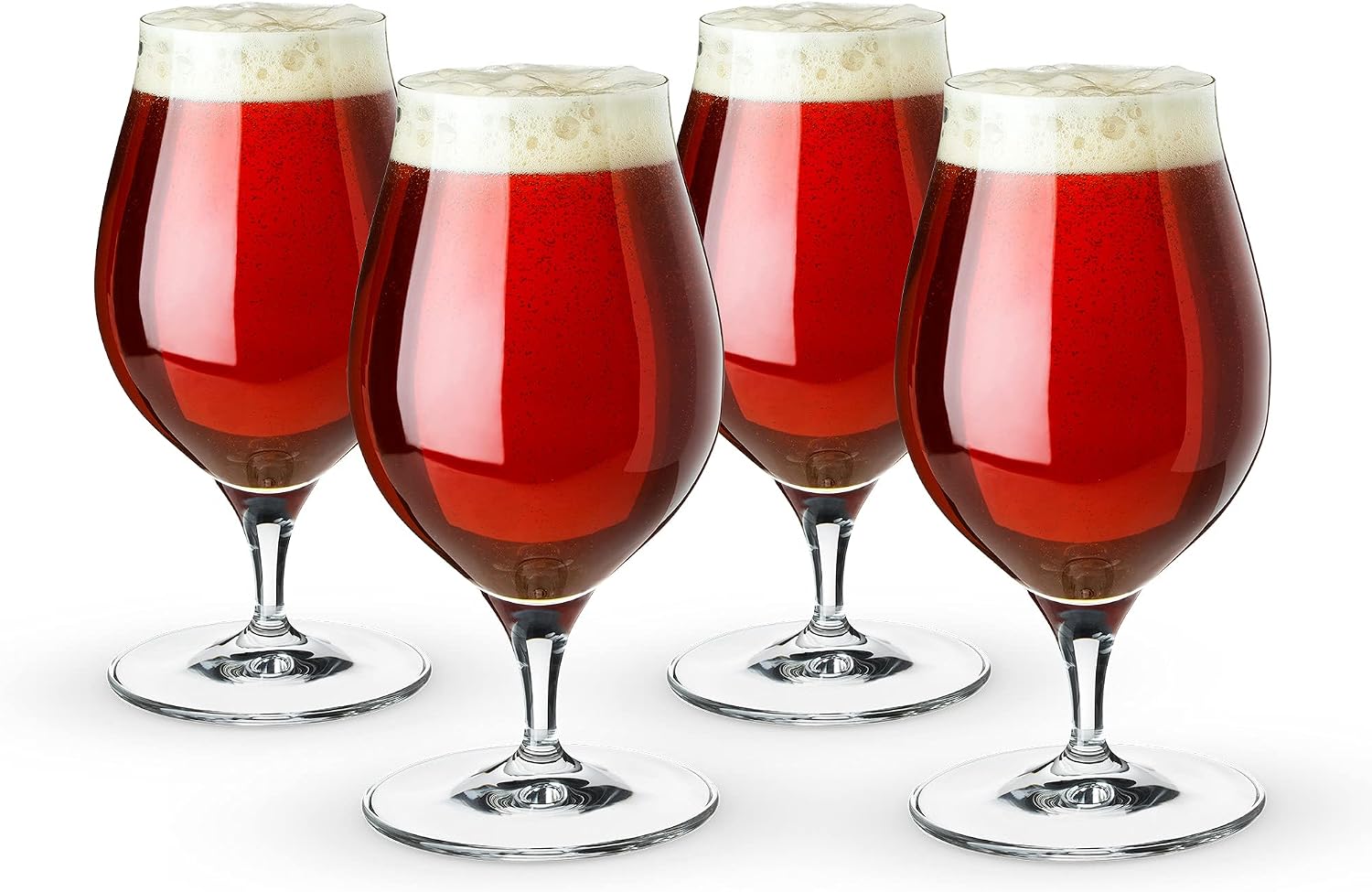 Spiegelau Barrel Aged Tulip Beer Glasses, Stylish Crystal Drinking Glasses for Craft Beers, Stouts, Belgian Ales, Sours, Cocktails, Gifts for Men, Bachelor Party, Elegant Glassware, 17.7 oz, Set of 2