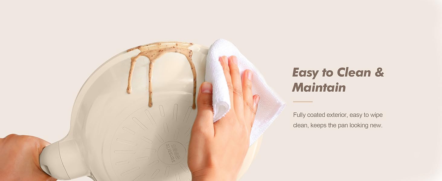 smooth surface for easy cleaning