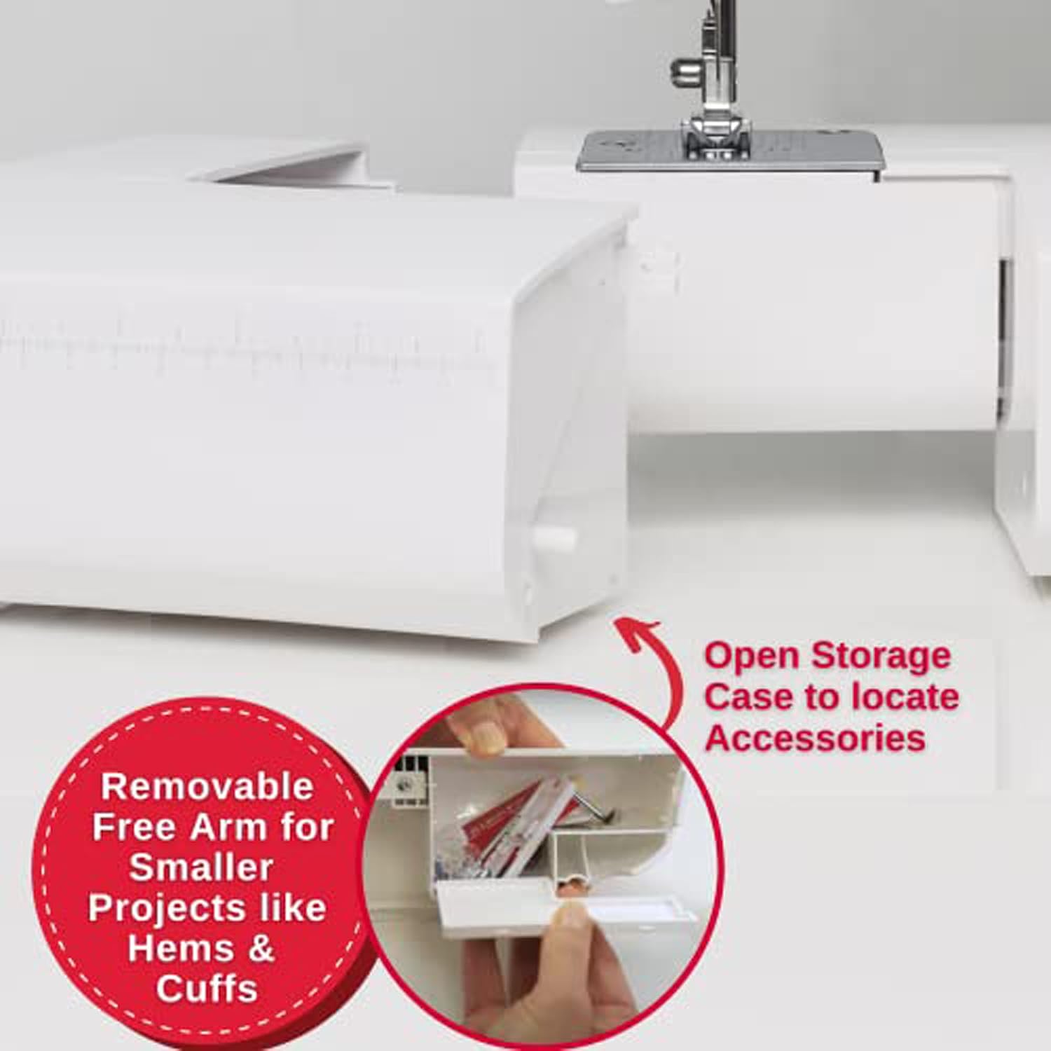 SINGER® M2100 Lightweight Compact Sewing Machine with Accessory Kit