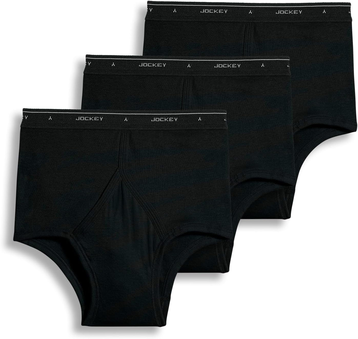 Jockey Classic Full Rise Brief- 3 Pack - 100% Cotton Underwear for Men