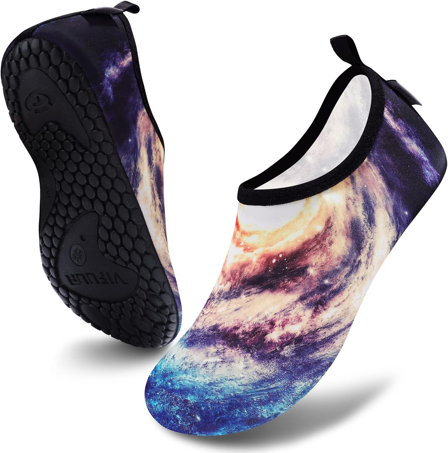 VIFUUR Water Shoes for Men Women Barefoot Quick Dry Aqua Socks Slip On | Lightweight, Breathable Upper, Flexible Sole, Drainage Design, Easy Slip-On Fit for Water Activities