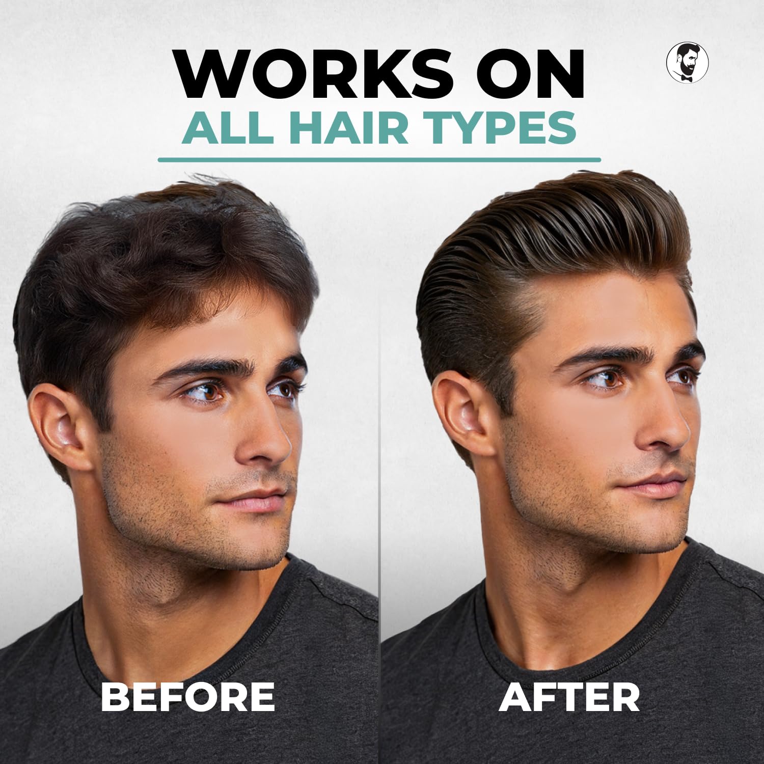 Gentlemen Republic 8oz Refined Hair Gel, 24 Hour Shine and Hold | Humidity resistant, alcohol-free formula that never flakes — professional hold made in the USA