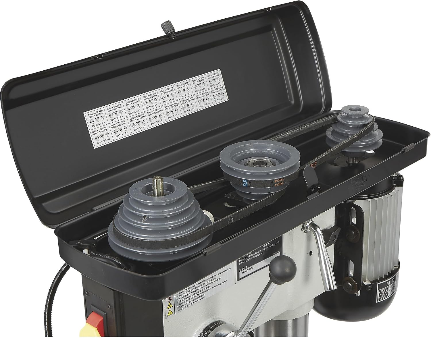 Klutch Floor Drill Press - 16-Speed, 13in. 3/4 HP, 120V