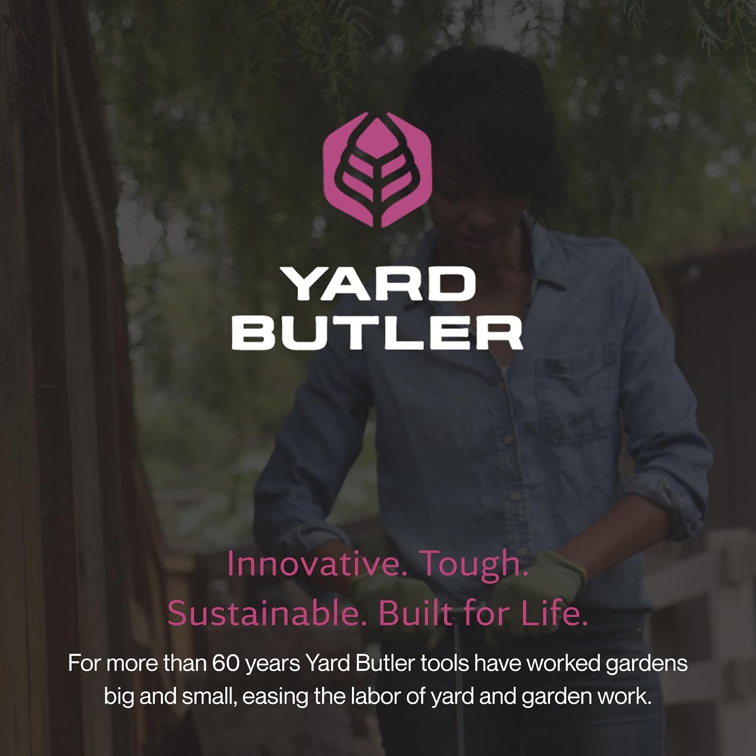 Yard Butler Manual Lawn Coring Aerator, ID-6C - Lawn Care Tool for Aerating - Long-Handled - Power-Coated Steel Construction - Comfortable Cushioned Handles Garden Tool - Easy to Use | Long-Handled Aerator, Powder-Coated Steel Construction, Cushioned Han…