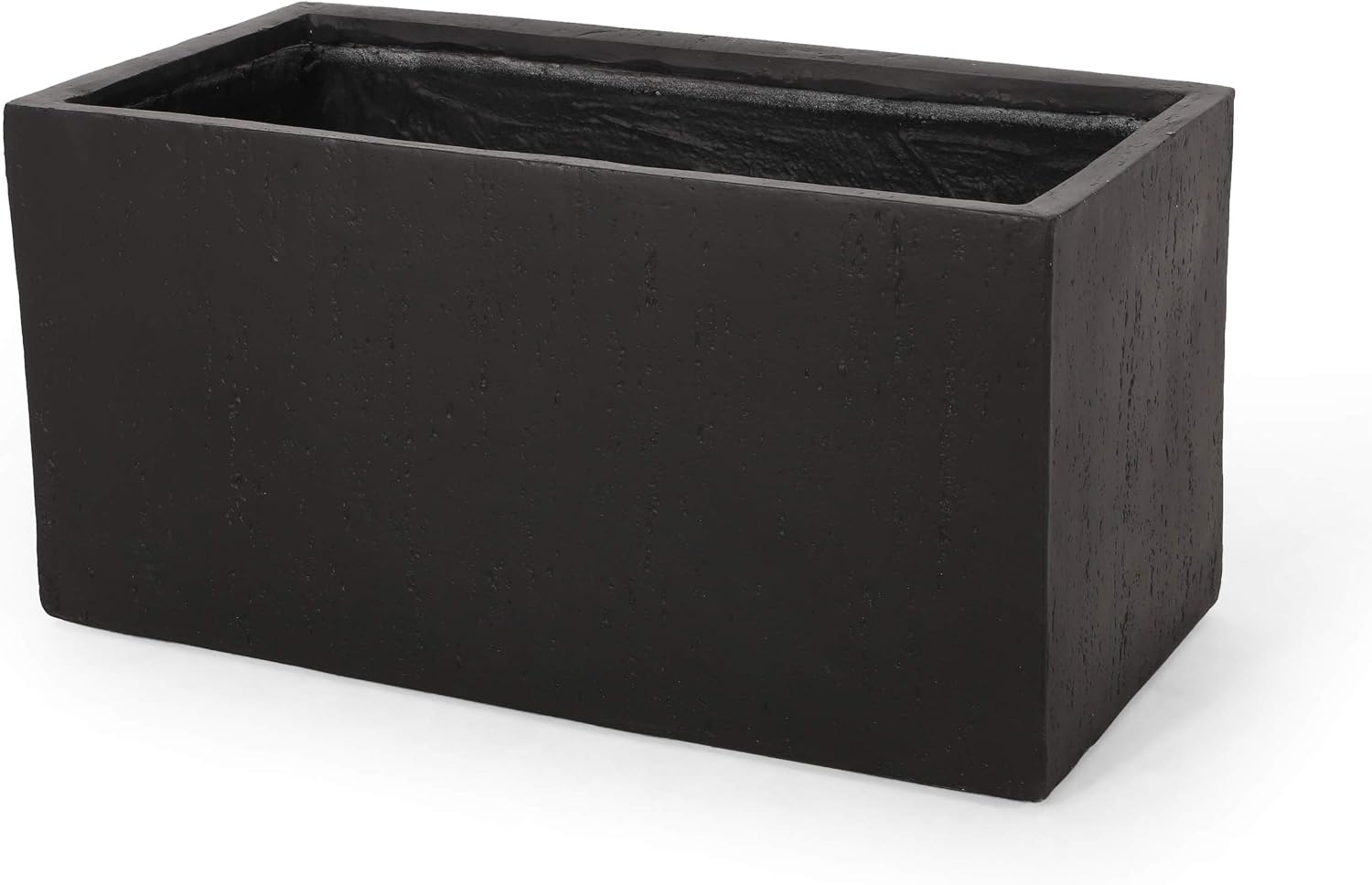 Christopher Knight Home Vanessa Outdoor Modern Large Cast Stone Rectangular Planter, White