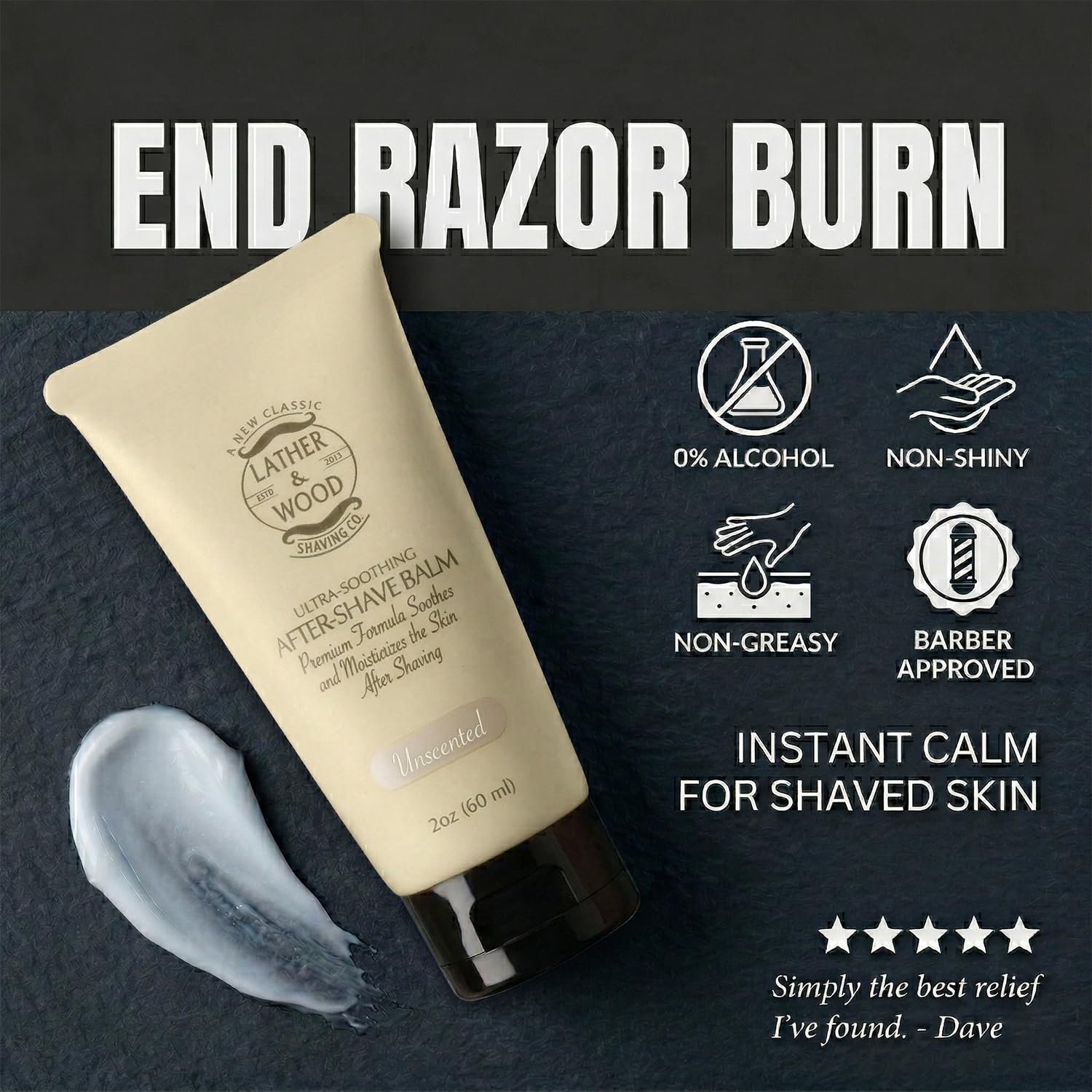 Best After-shave Balm, Sandalwood Scent, Premium Aftershave Lotion, Soothes and Moisturizes Face after shaving, Does Not Dry The Skin, Eliminates Razor Burn For A Silky Smooth Finish …