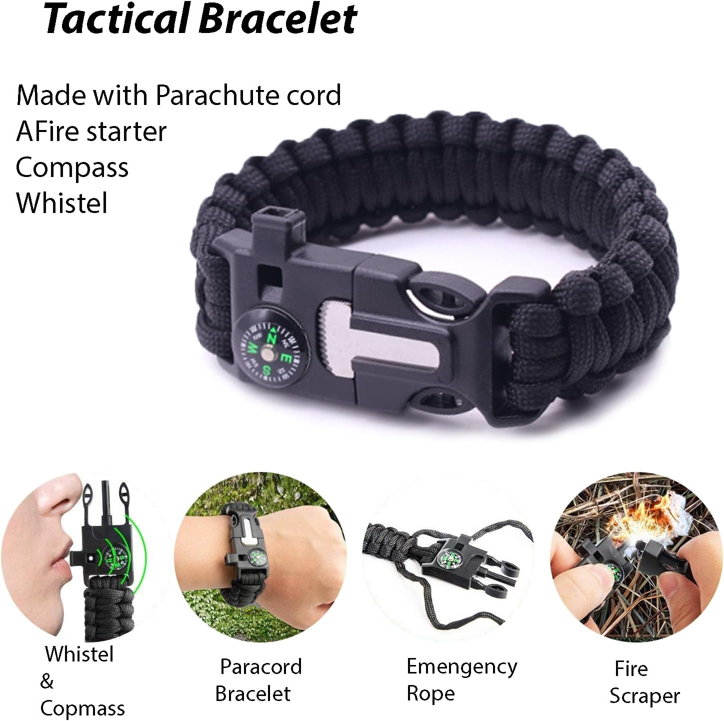 Survival Kit with Emergency Gear for Camping, Hiking & Outdoor Survival