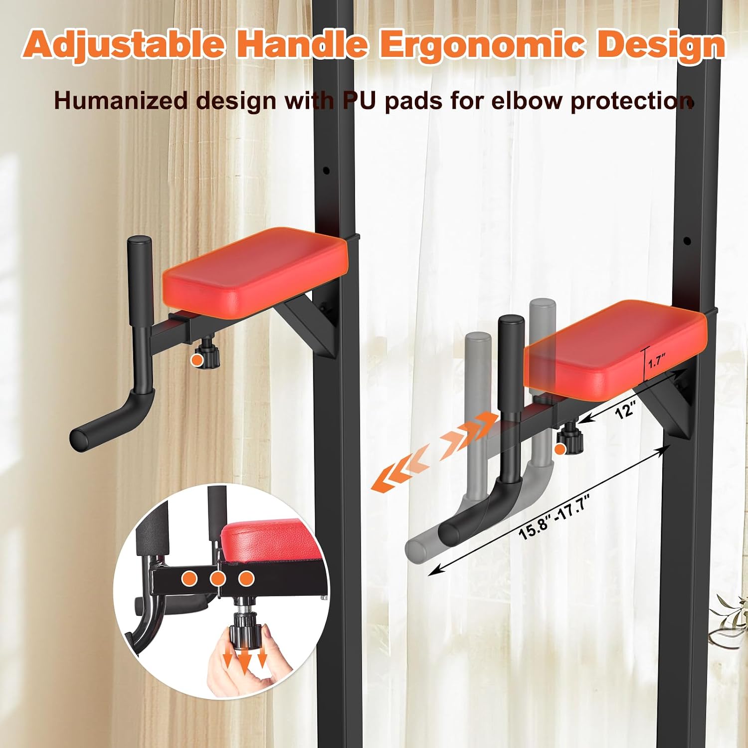 RELIFE REBUILD YOUR LIFE Pull Up Bar Free Standing Power Tower for Home Gym | Dip Station Pull Up Station, Multi-Function Home Fitness Equipment for Pull-Ups, Dips, Push-Ups, Full Body Strength Training
