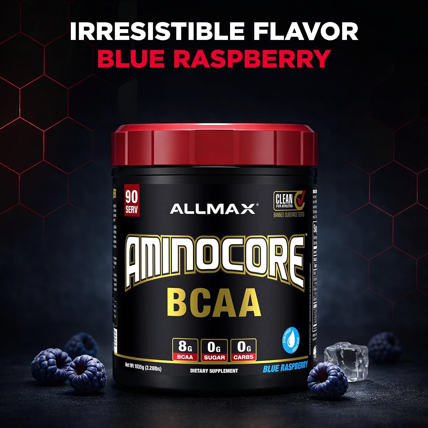 ALLMAX AMINOCORE BCAA Powder, Watermelon, 90 Servings, 1035 g