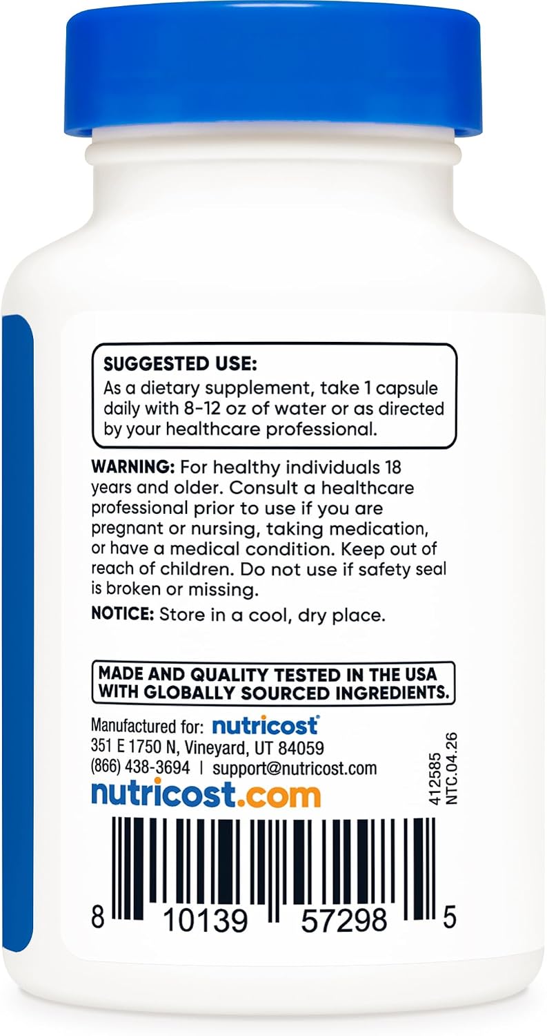 Nutricost Rhodiola Rosea 500mg, 60 Vegetarian Capsules, Gluten-Free | GMO-Free Rhodiola Rosea Supplement