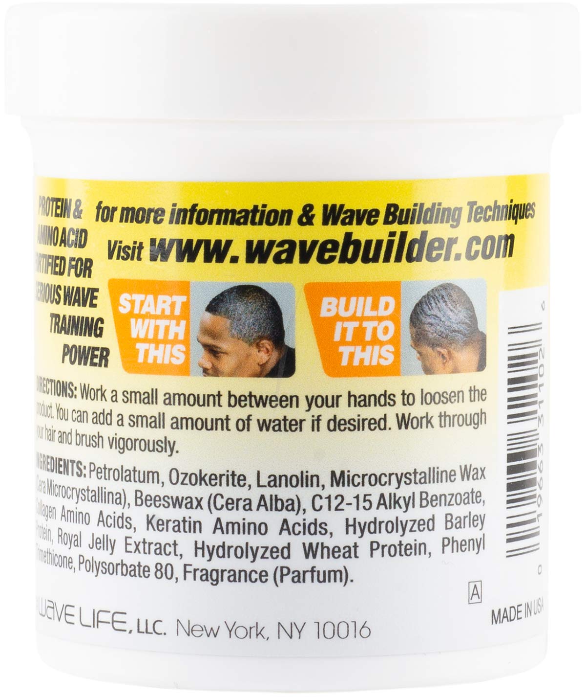 Wavebuilder Deep Wave Beeswax Pomade Smooth Hold Formula
