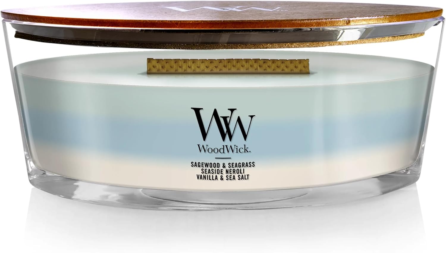 WoodWick Café Sweets Trilogy Holiday Candle Gifts for Women and Men, 9.7 oz Medium Hourglass Trilogy Candle with Crackling Wick