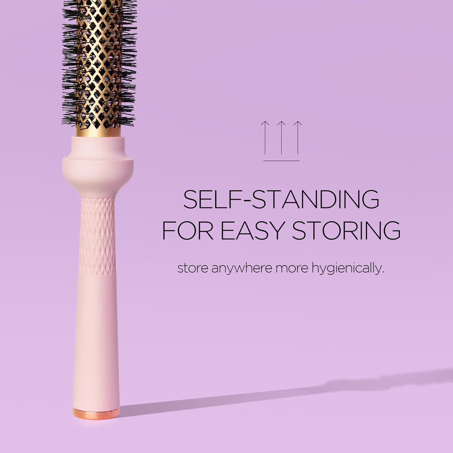 Magic Curling Round Brush (1 Inch) - Non-electronic, Self-Standing Round Brush, Great Blowout, Ceramic Coated Barrel, Quick Styling