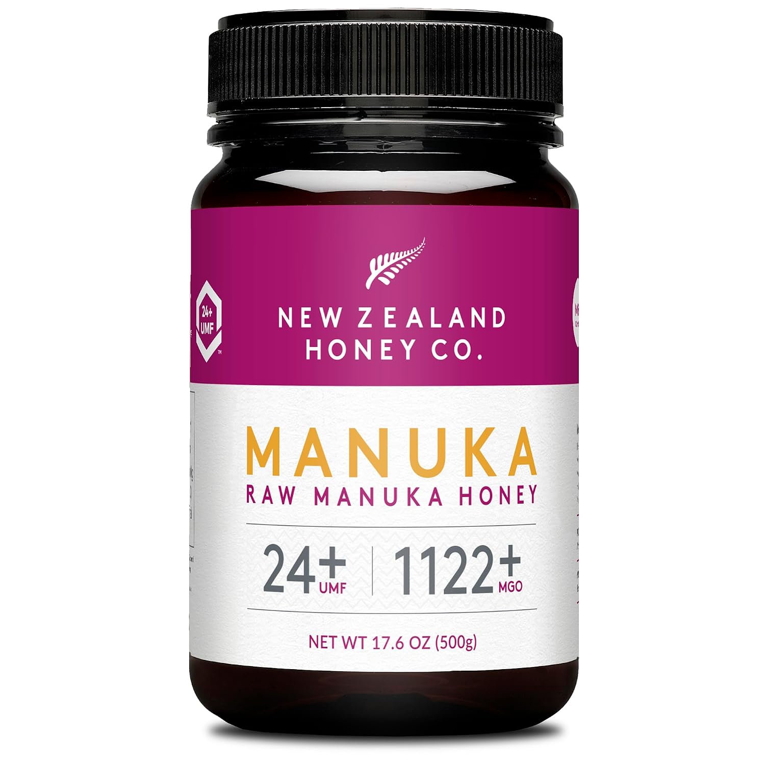Raw Manuka Honey UMF 24+ MGO 1122+, UMF Certified, 3rd Party Tested, 8.8oz