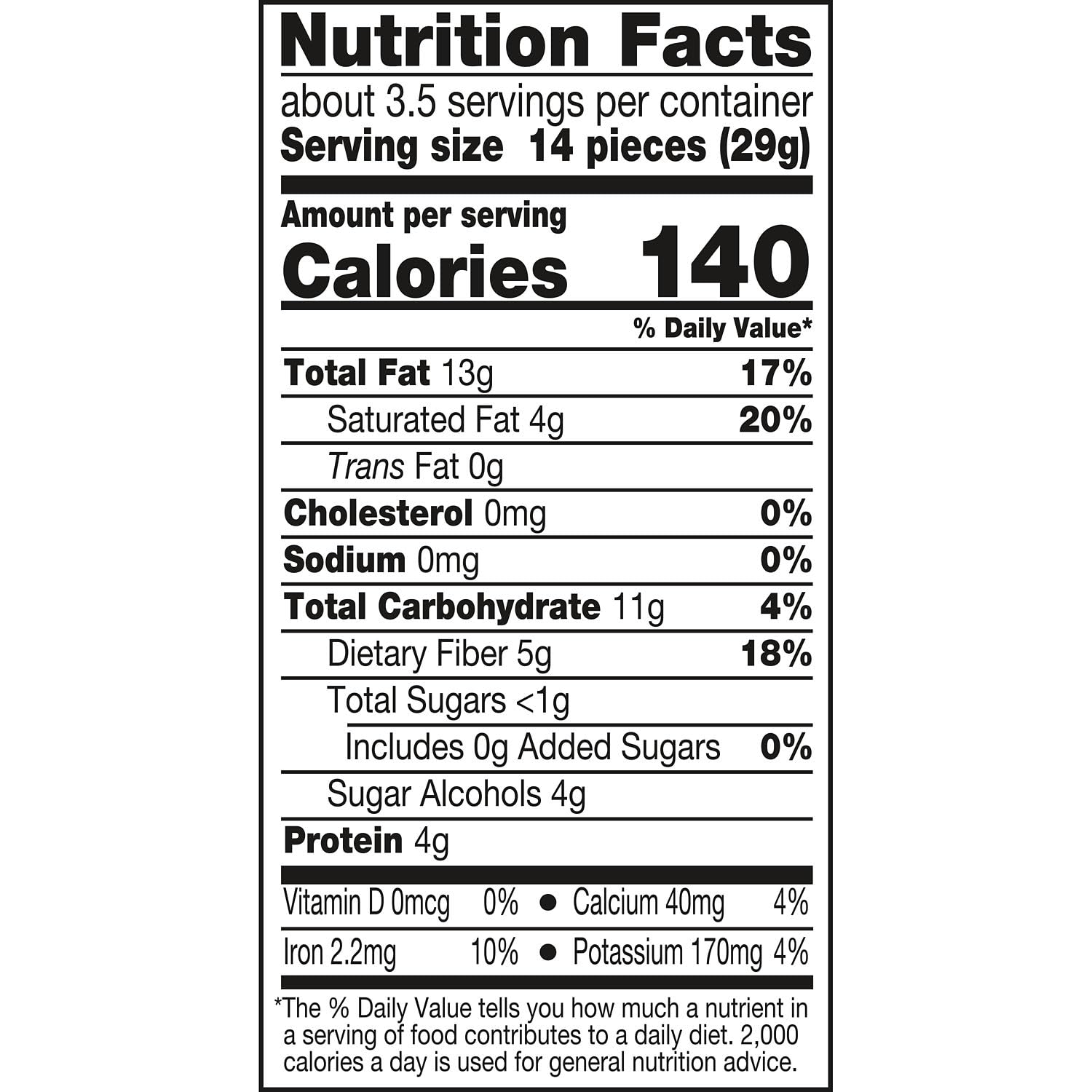 LILY'S Dark Chocolate Style No Sugar Added Covered Almonds Bag, 3.5 oz