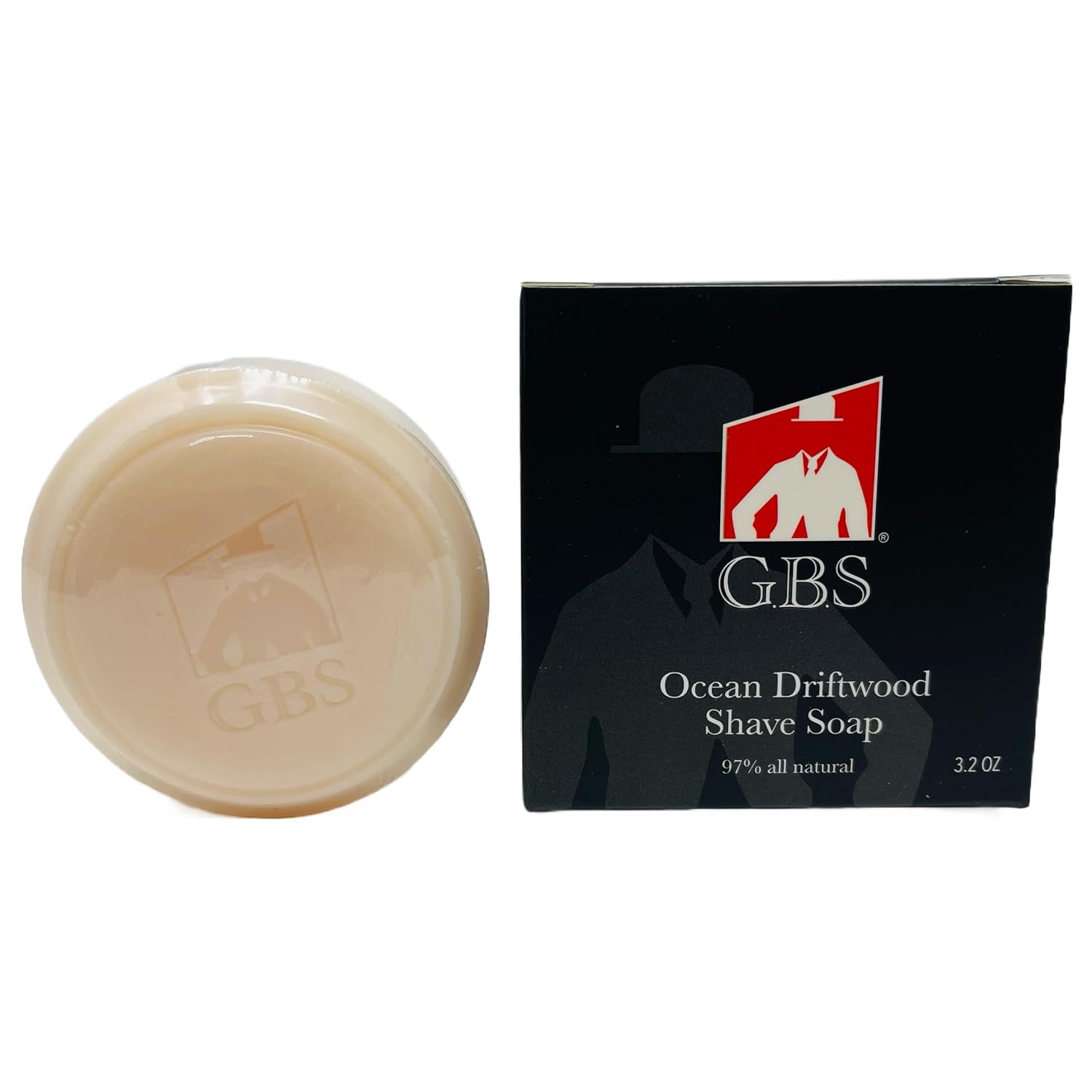 GENTS Men’s Shave Soap, 97% Natural Cedar Pine Scent, Rich Lather Wet Shaving, Traditional Shaving Soap for Men, 3oz Puck
