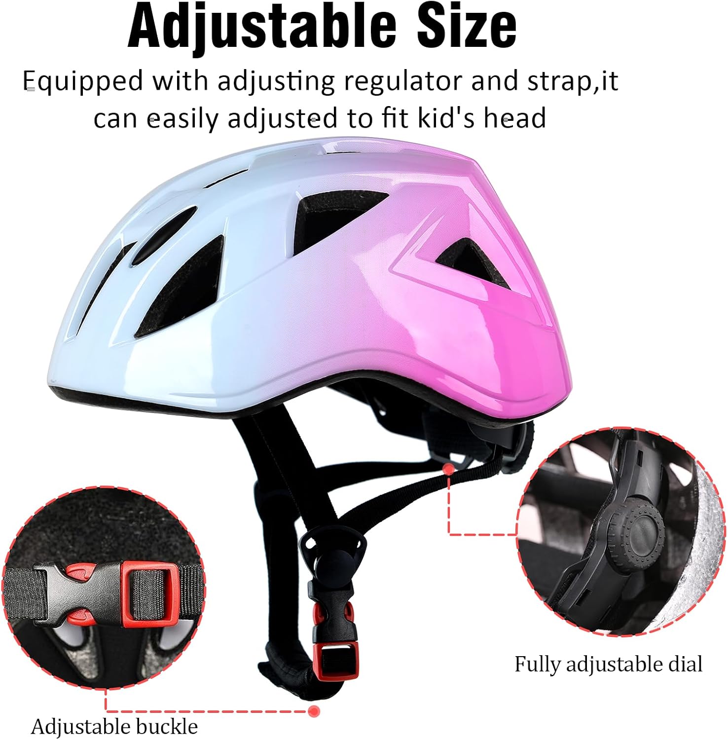 Kids Bike Helmet,2 Sizes for Youth Child Girls & Boys