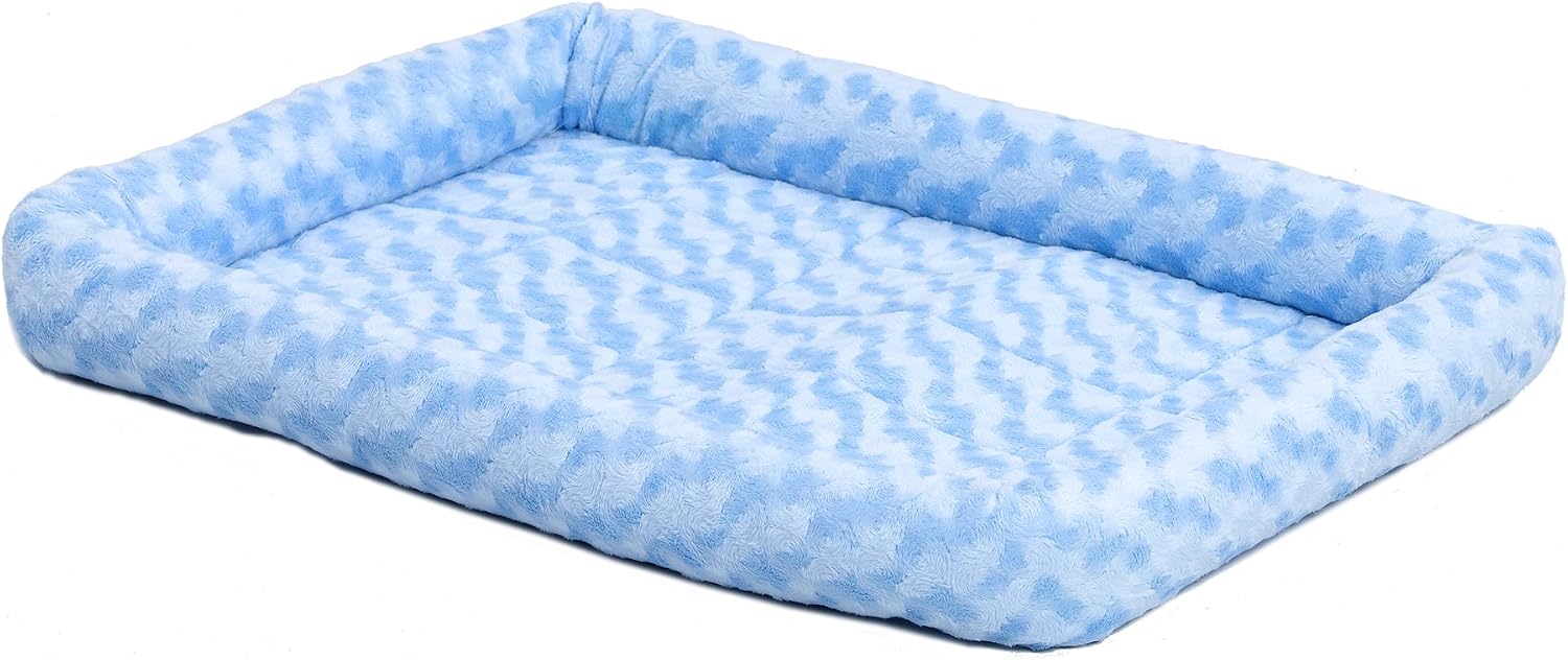 MidWest Homes for Pets QuietTime XXS Dog Bed – Cinnamon Faux Fur Bolster, Ultra-Soft and Machine Washable, Fits 18-Inch Crates and Carriers, for Small Dogs and Cats