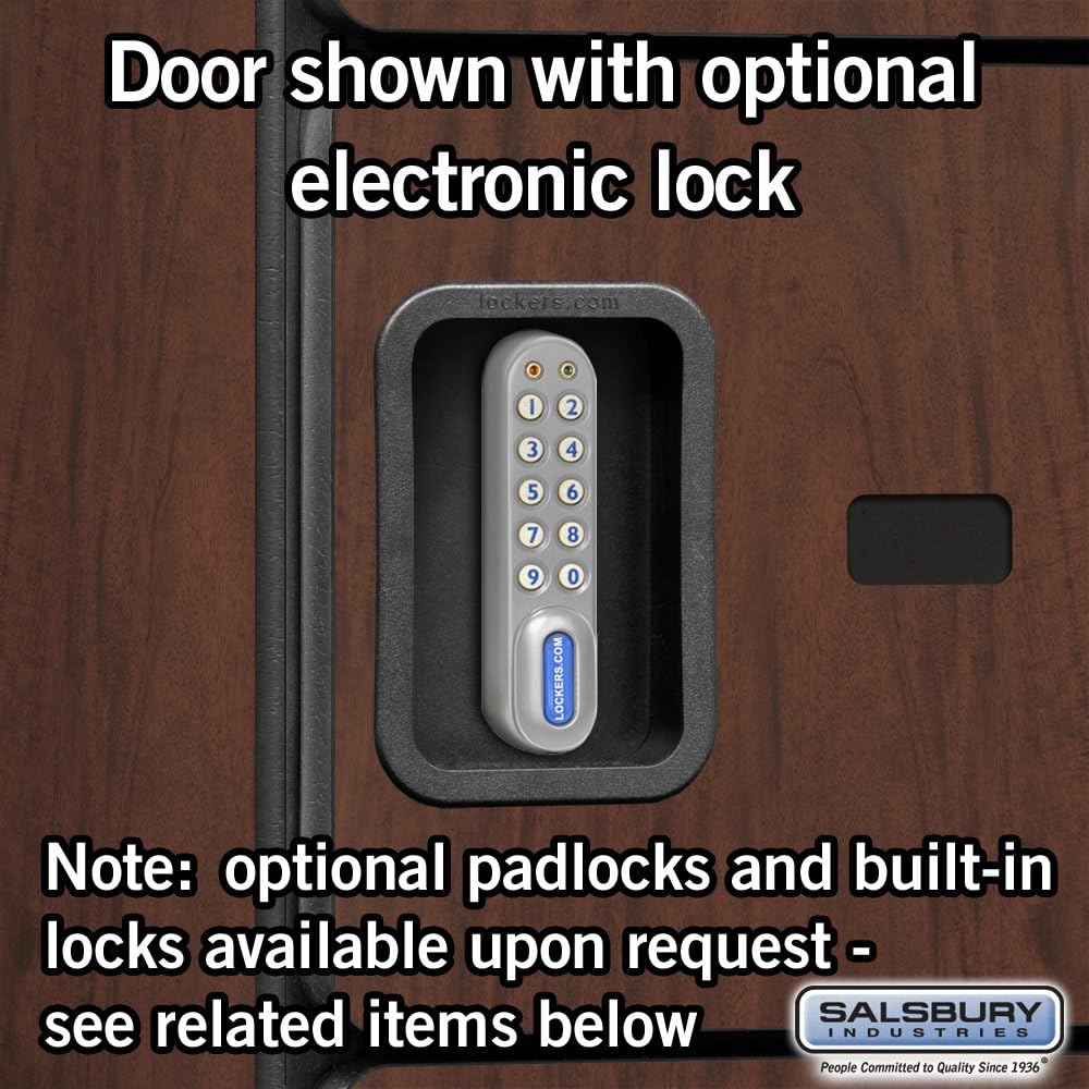 Salsbury Industries 36365MAH Six Tier Box Style Designer Wood Locker, 6' 3" x 15", Mahogany