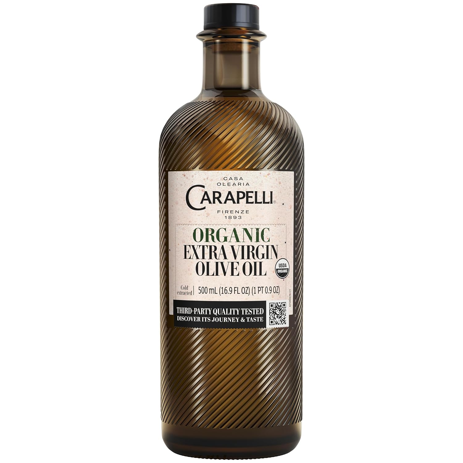 Carapelli Organic Extra Virgin Olive Oil, Cold Extracted, 16.9 fl oz