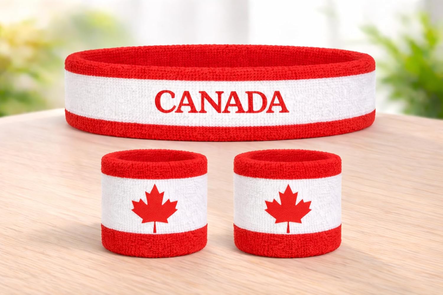 Suddora Country Headband & Wristbands Set (Includes 2 Wrist & 1 Head Sweatband), Highly Moisture Wicking