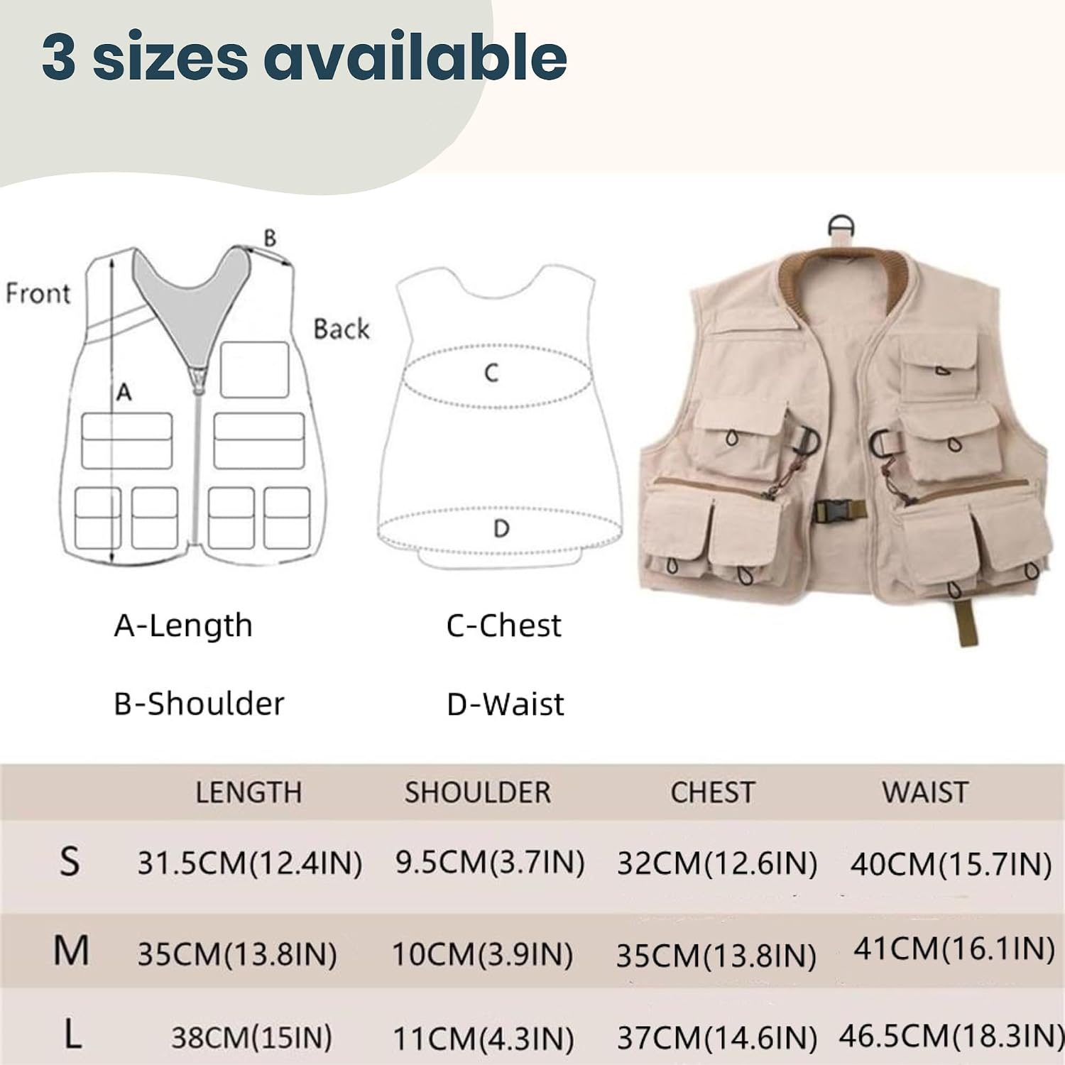 M MAXIMUMCATCH Maxcatch Fly Fishing Vest Pack, Cotton