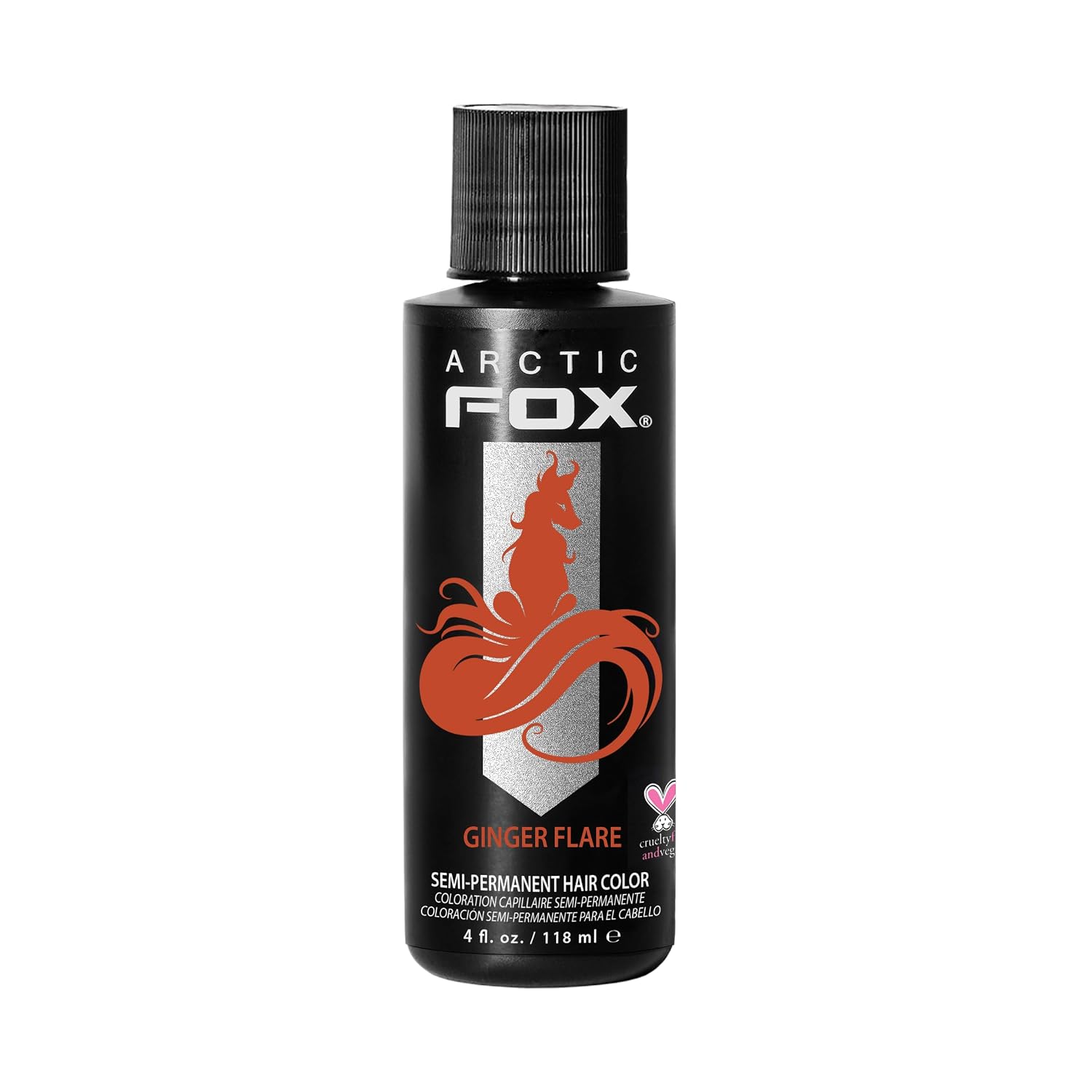 ARCTIC FOX Virgin Pink Semi-Permanent Hair Color - Vegan - 4 fl oz | Vivid and Vibrant, Cruelty Free, Ammonia Free, Peroxide Free, , Cream Formula